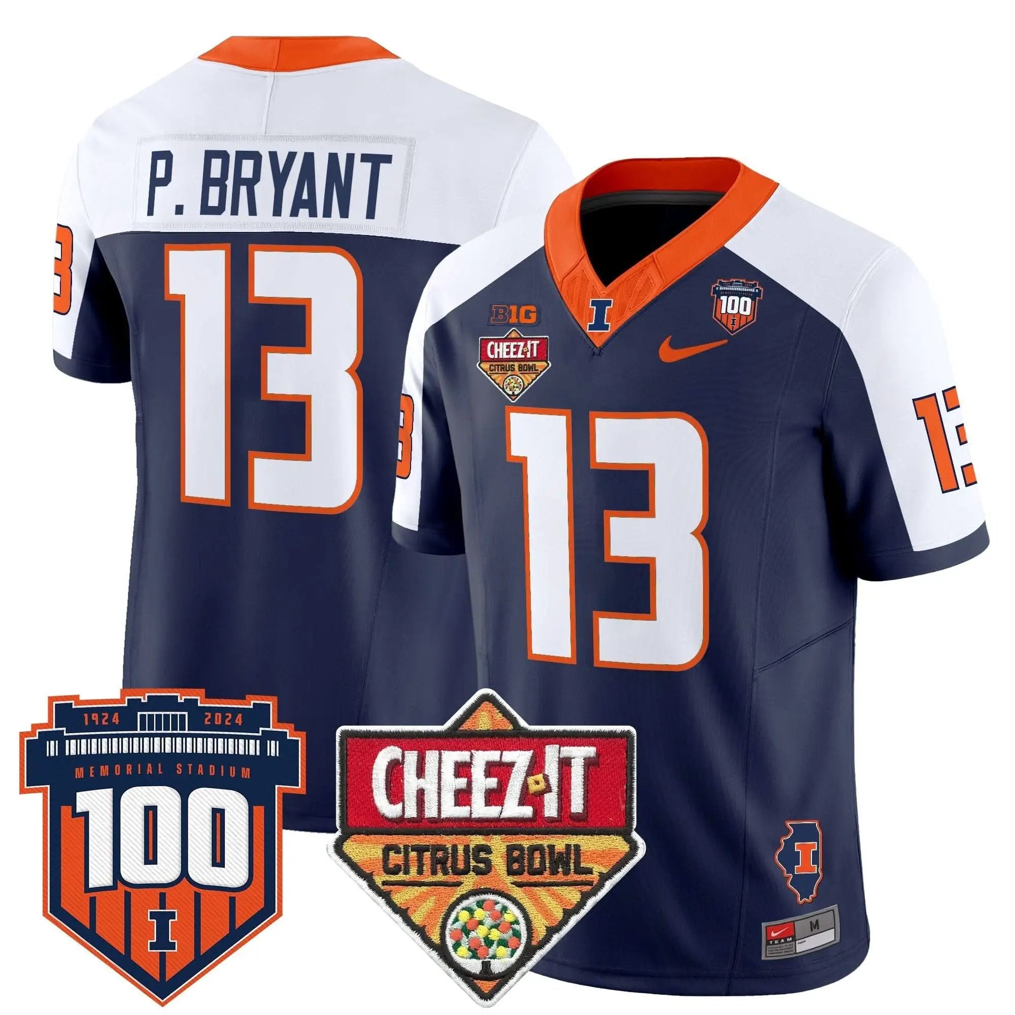 ILL 2025 Cheez-It Citrus Bowl Patch Vapor Limited Jersey by Illinois Fighting Illini