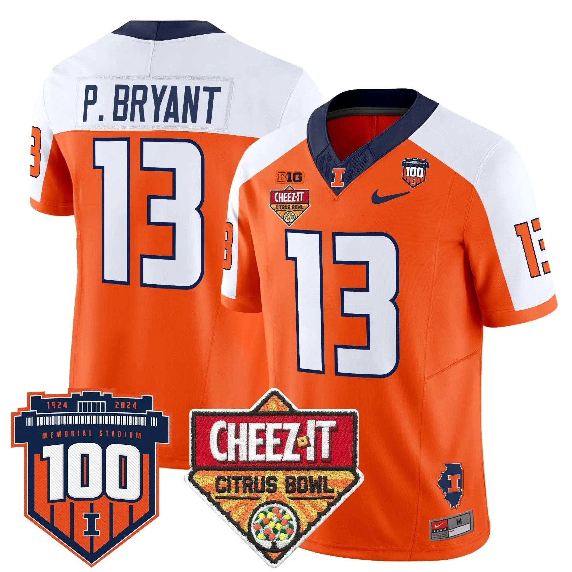 ILL 2025 Cheez-It Citrus Bowl Patch Vapor Limited Jersey by Illinois Fighting Illini