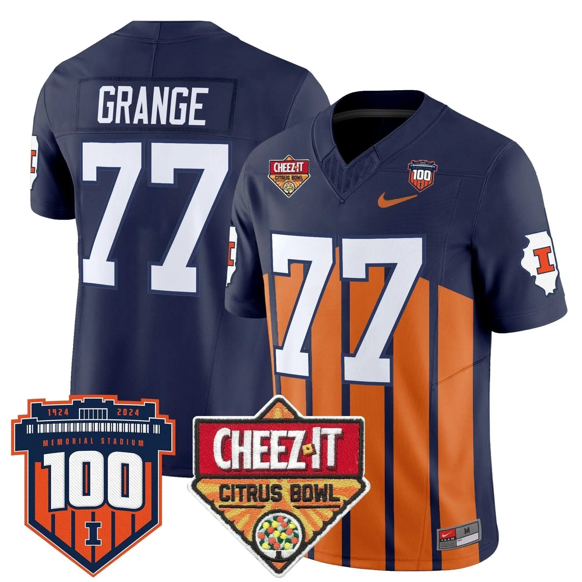 ILL 2025 Cheez-It Citrus Bowl Patch Vapor Limited Jersey by Illinois Fighting Illini