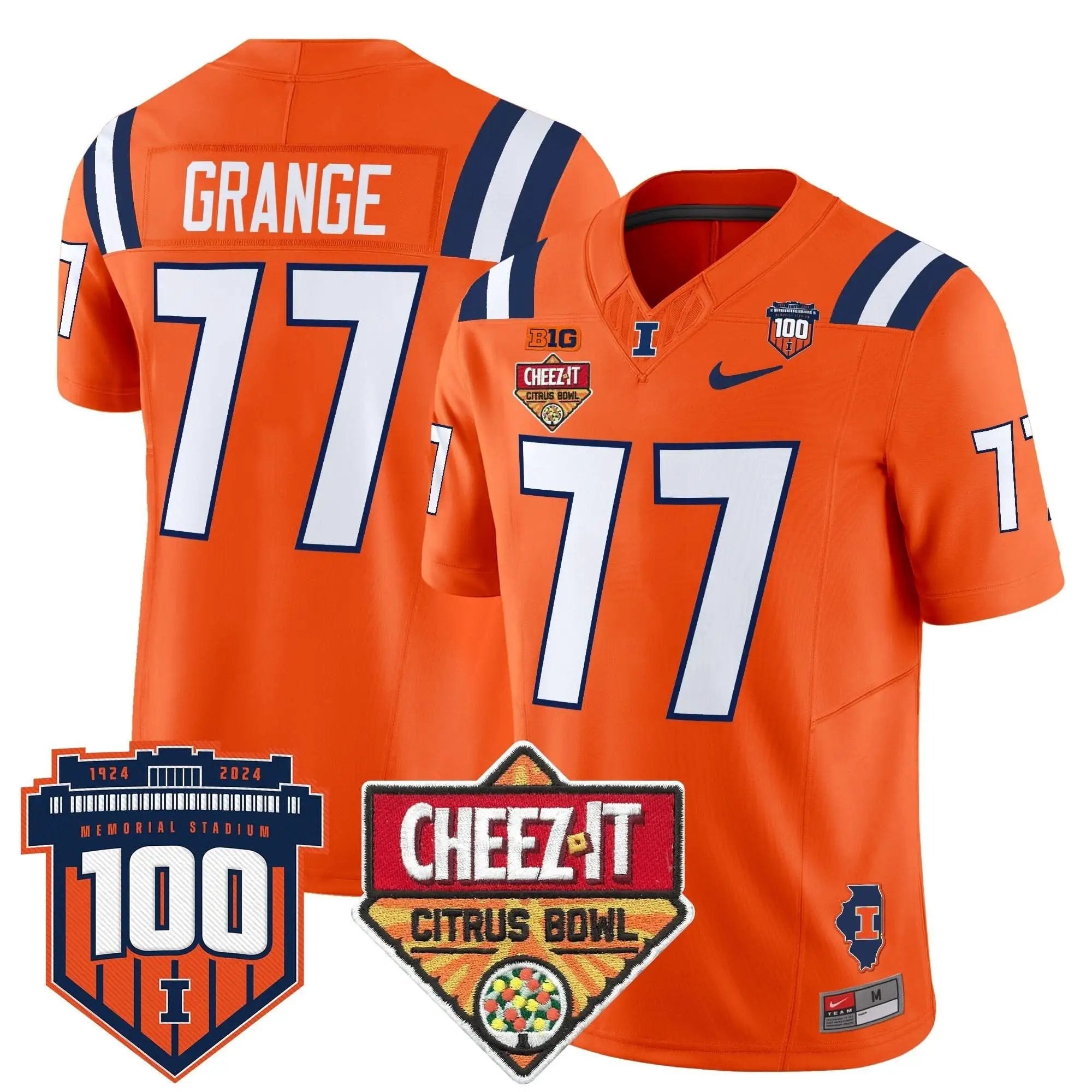 ILL 2025 Cheez-It Citrus Bowl Patch Vapor Limited Jersey by Illinois Fighting Illini