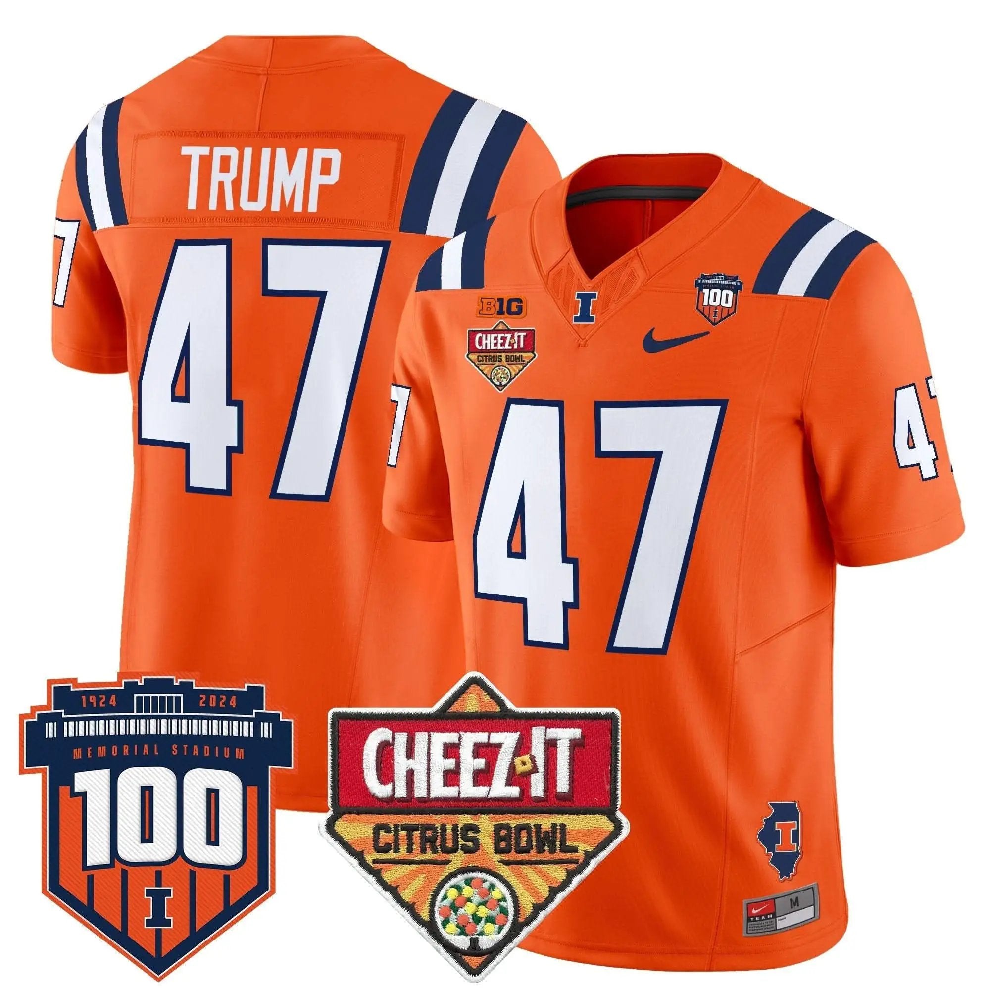 ILL 2025 Cheez-It Citrus Bowl Patch Vapor Limited Jersey by Illinois Fighting Illini