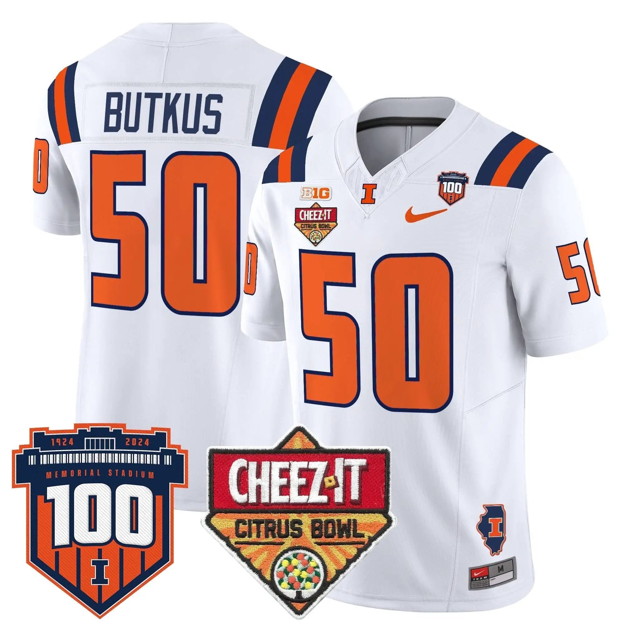 ILL 2025 Cheez-It Citrus Bowl Patch Vapor Limited Jersey by Illinois Fighting Illini
