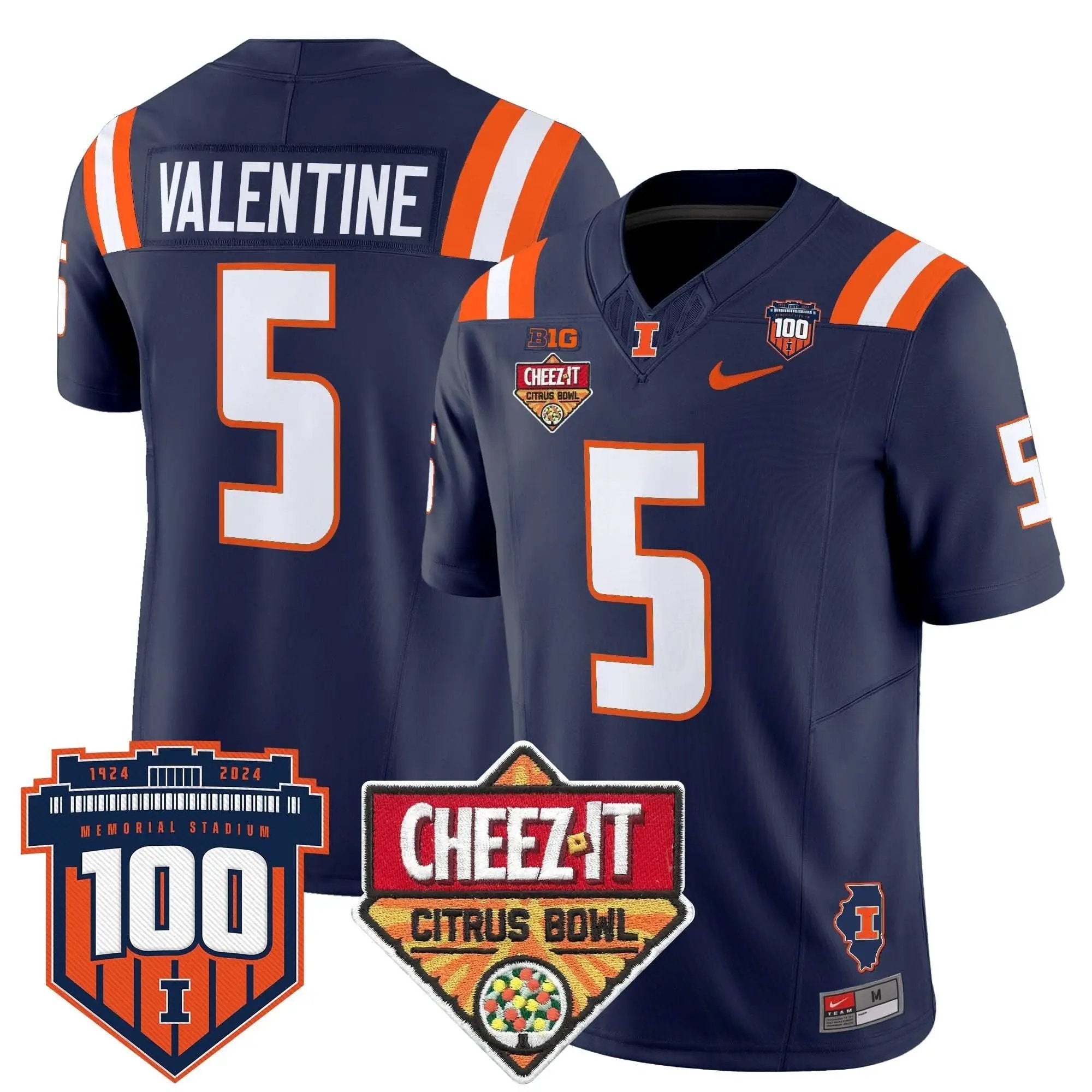 ILL 2025 Cheez-It Citrus Bowl Patch Vapor Limited Jersey by Illinois Fighting Illini