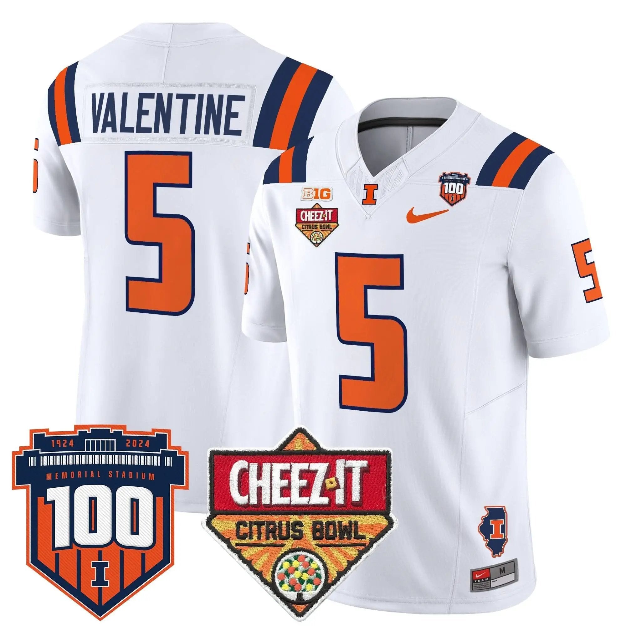 ILL 2025 Cheez-It Citrus Bowl Patch Vapor Limited Jersey by Illinois Fighting Illini