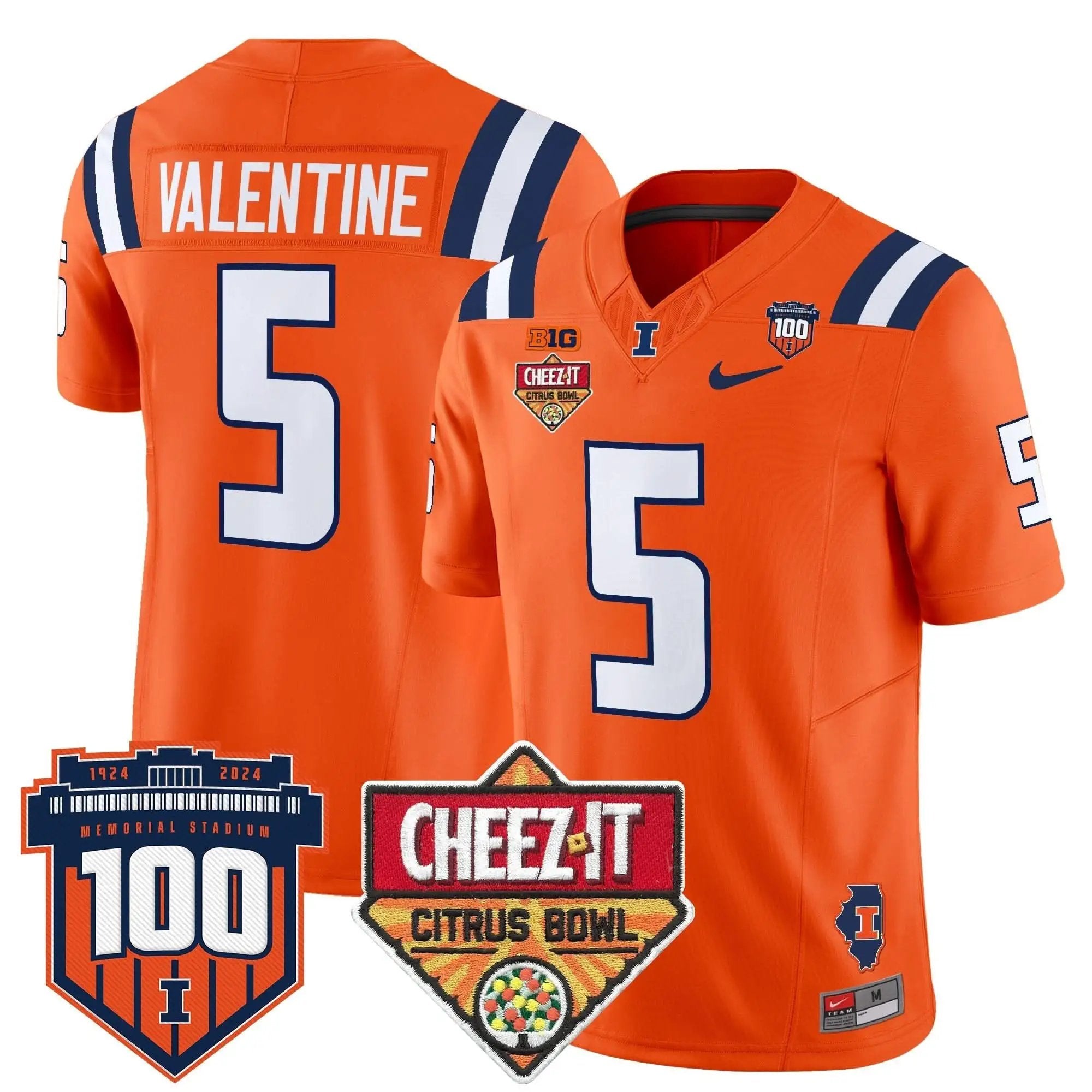 ILL 2025 Cheez-It Citrus Bowl Patch Vapor Limited Jersey by Illinois Fighting Illini