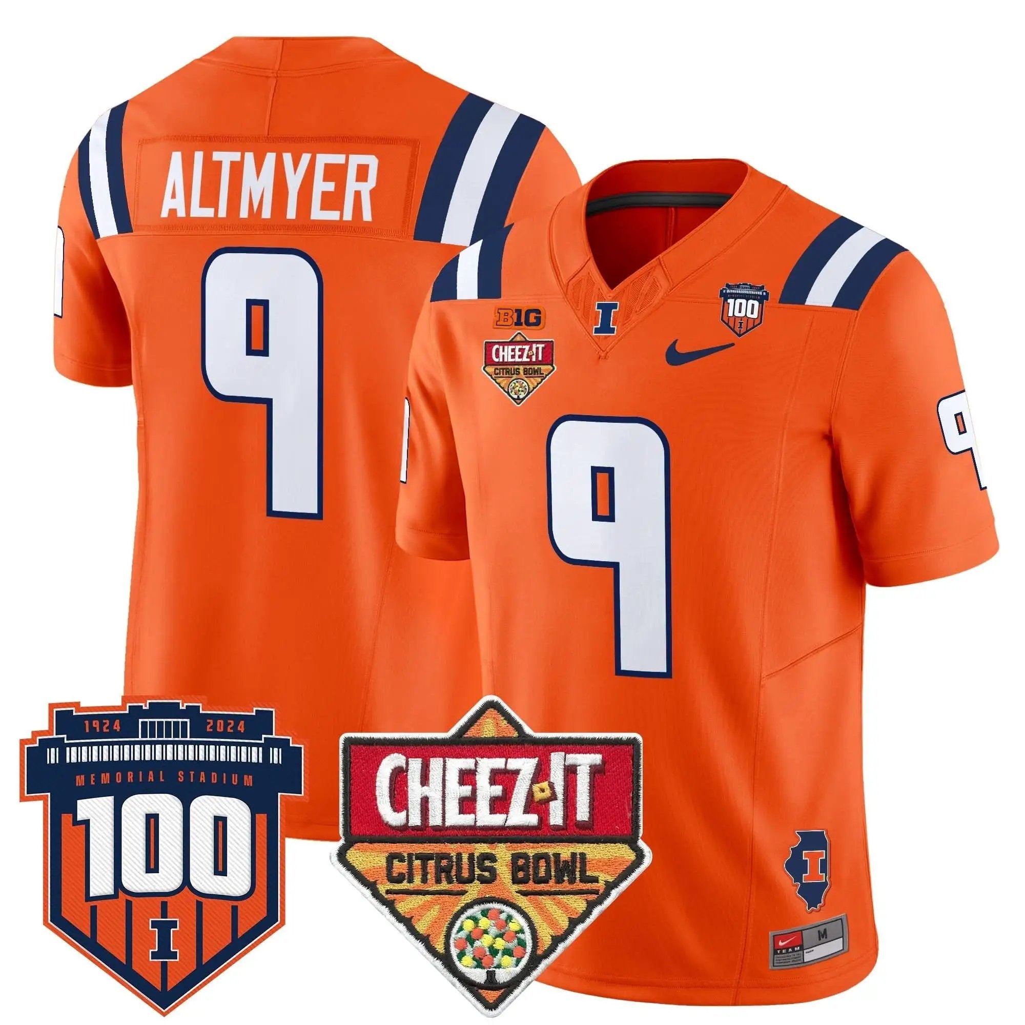 ILL 2025 Cheez-It Citrus Bowl Patch Vapor Limited Jersey by Illinois Fighting Illini