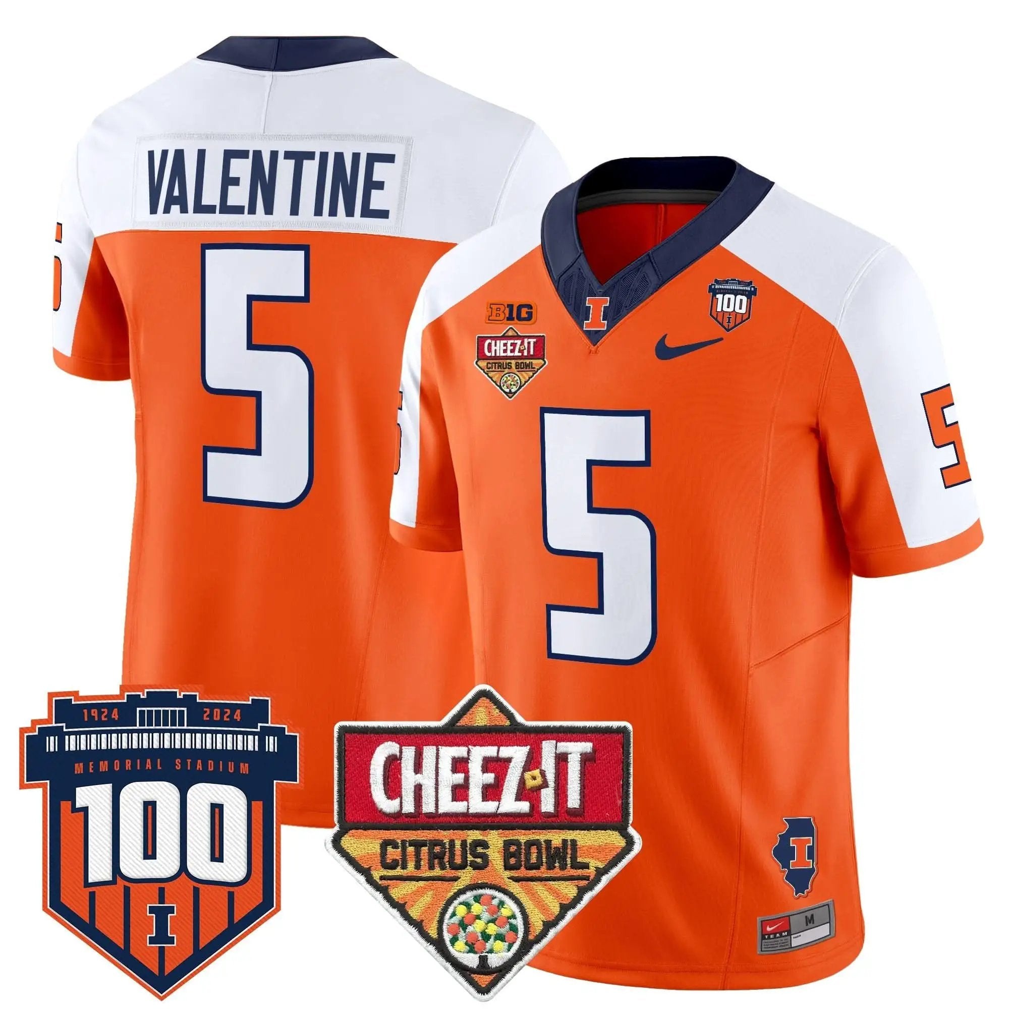ILL 2025 Cheez-It Citrus Bowl Patch Vapor Limited Jersey by Illinois Fighting Illini
