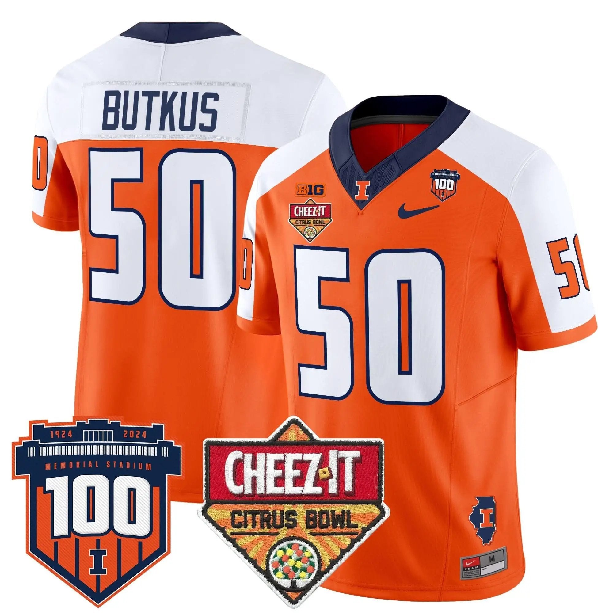 ILL 2025 Cheez-It Citrus Bowl Patch Vapor Limited Jersey by Illinois Fighting Illini