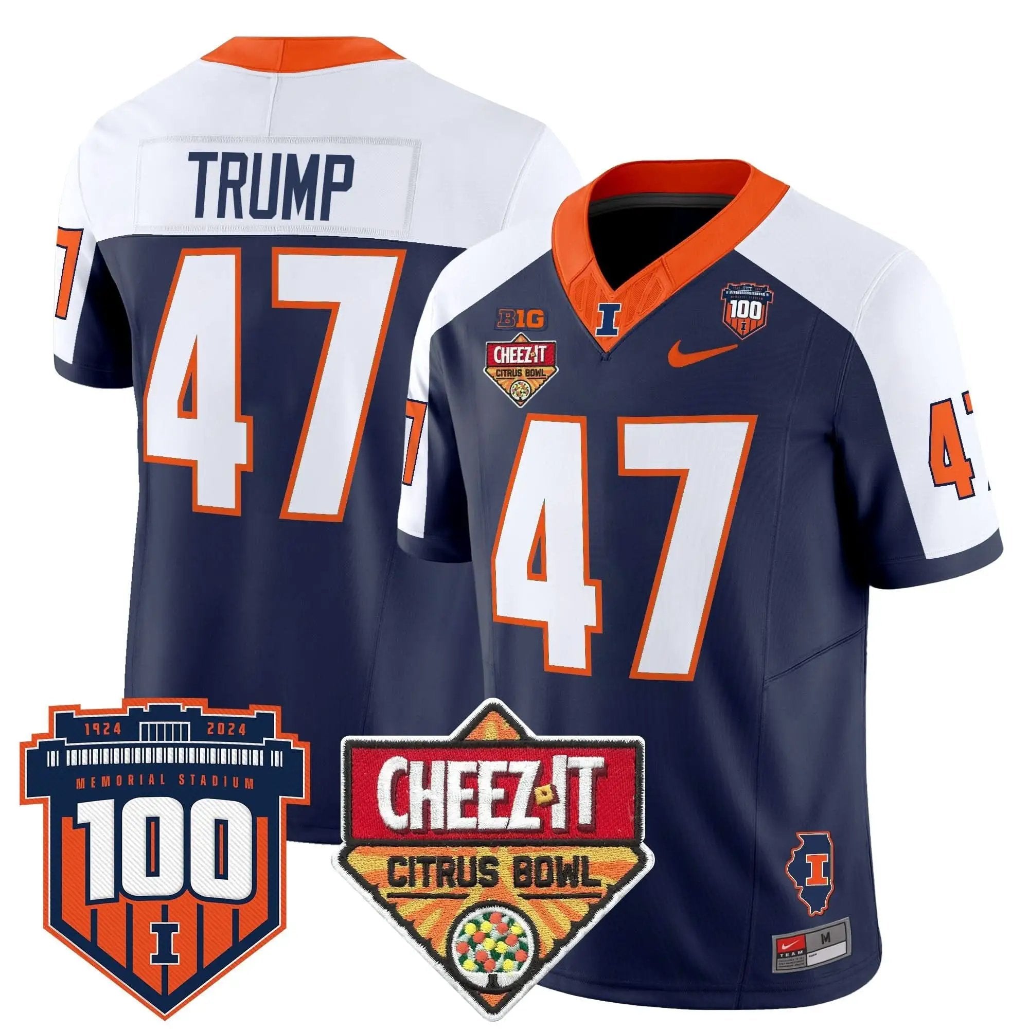 ILL 2025 Cheez-It Citrus Bowl Patch Vapor Limited Jersey by Illinois Fighting Illini