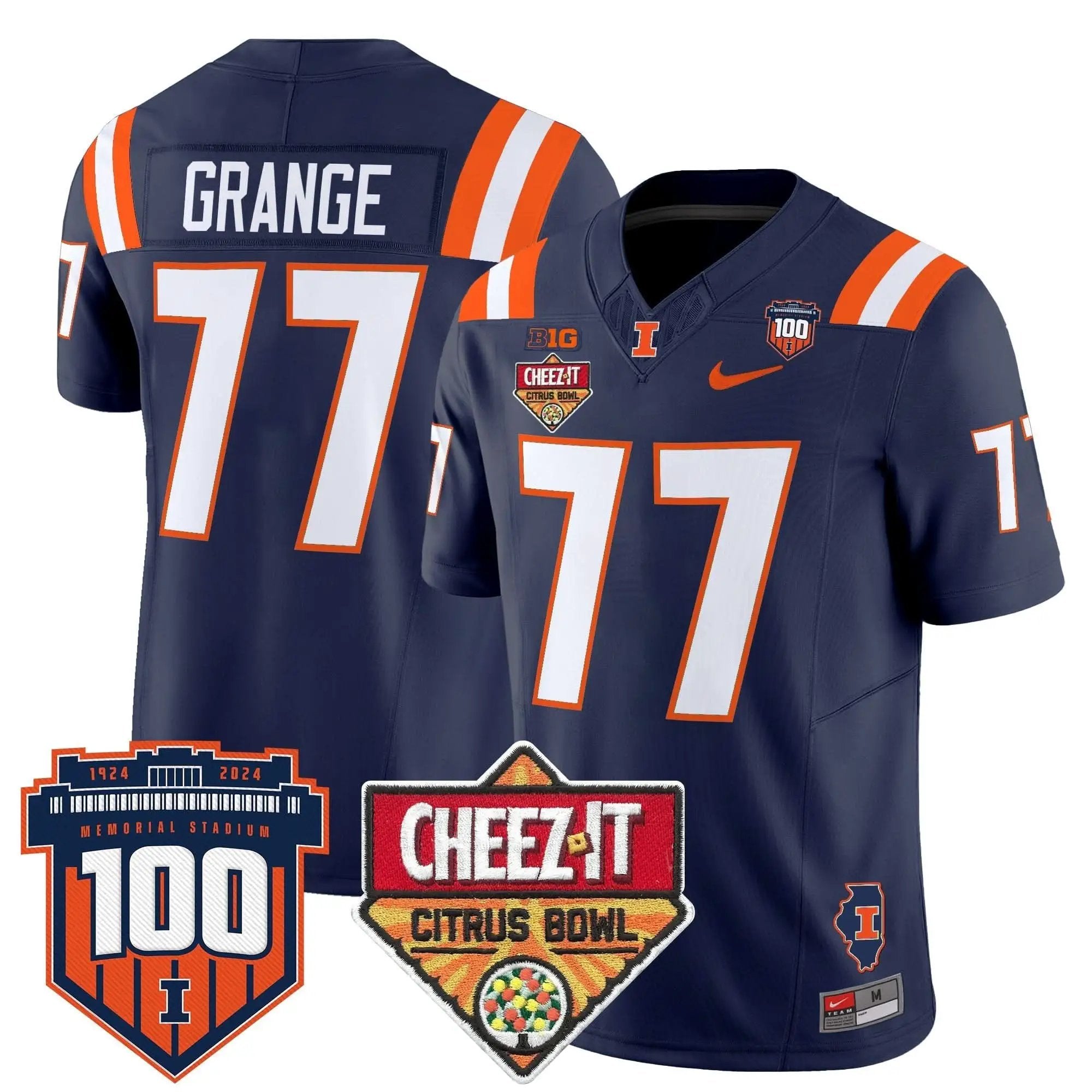 ILL 2025 Cheez-It Citrus Bowl Patch Vapor Limited Jersey by Illinois Fighting Illini