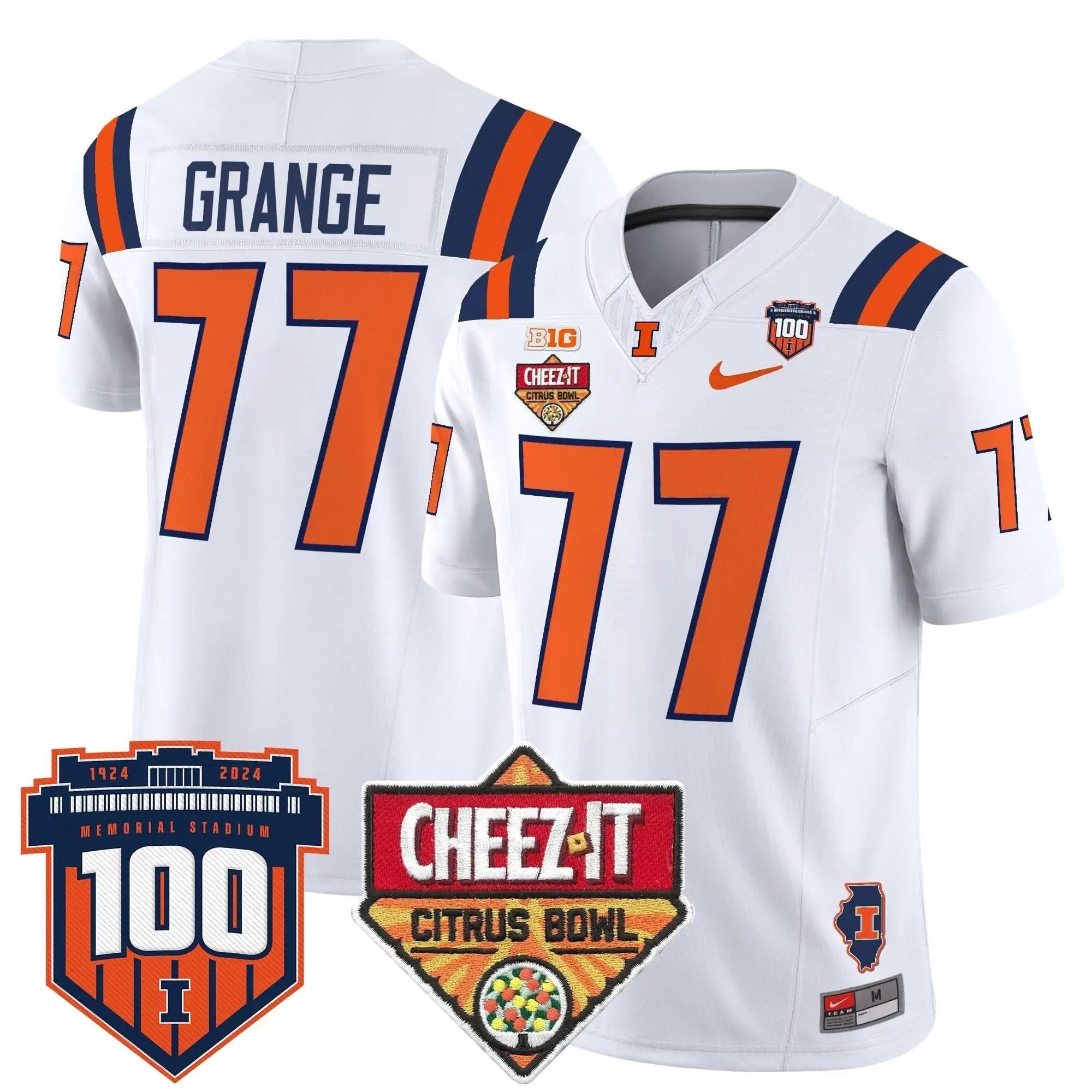 ILL 2025 Cheez-It Citrus Bowl Patch Vapor Limited Jersey by Illinois Fighting Illini