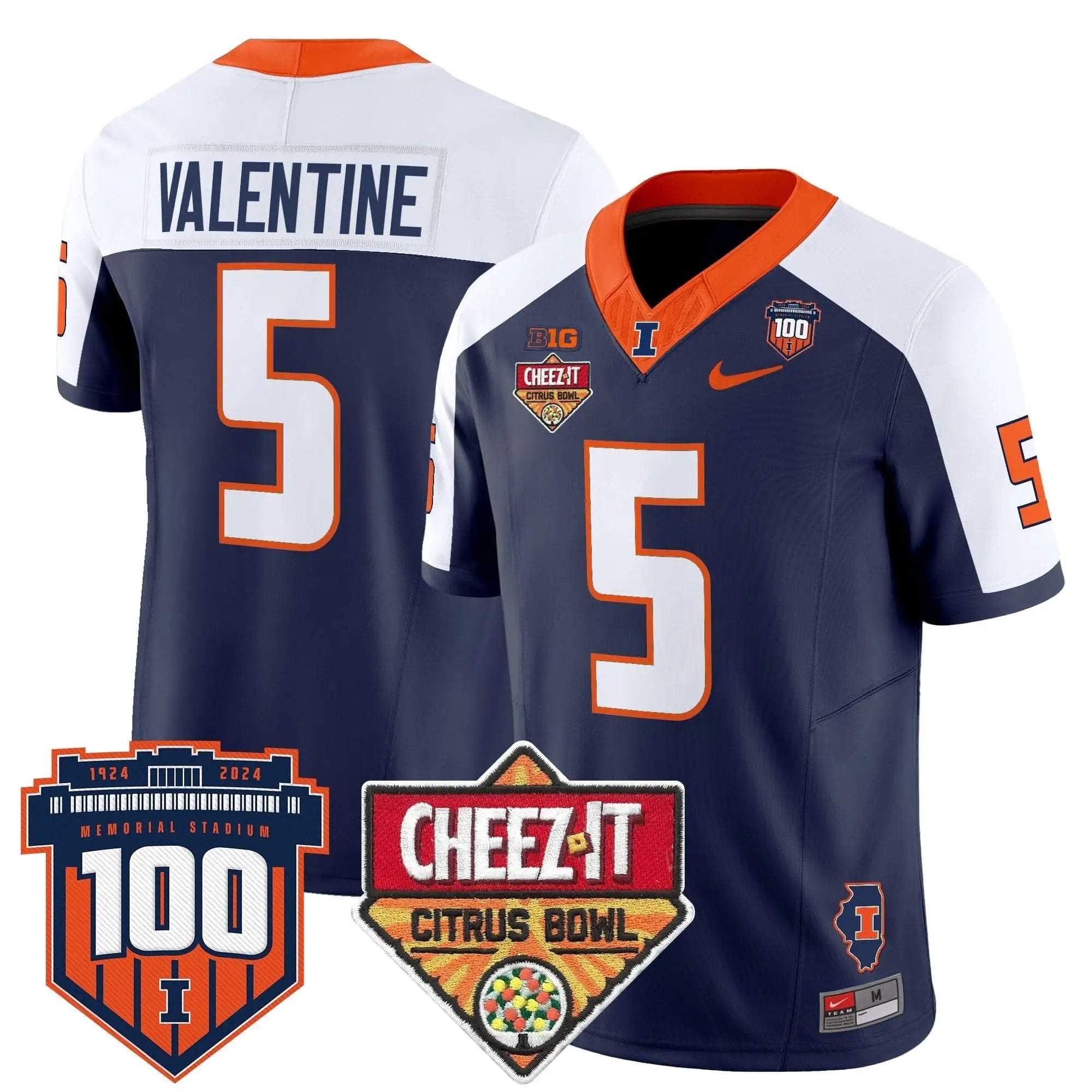 ILL 2025 Cheez-It Citrus Bowl Patch Vapor Limited Jersey by Illinois Fighting Illini