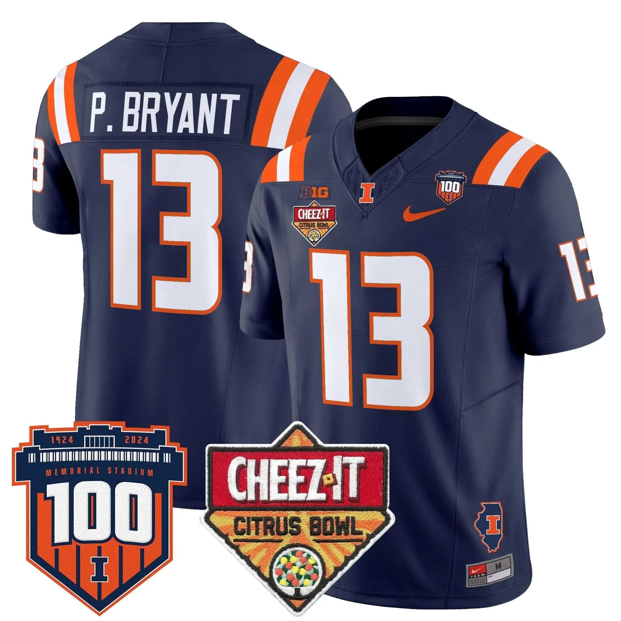 ILL 2025 Cheez-It Citrus Bowl Patch Vapor Limited Jersey by Illinois Fighting Illini