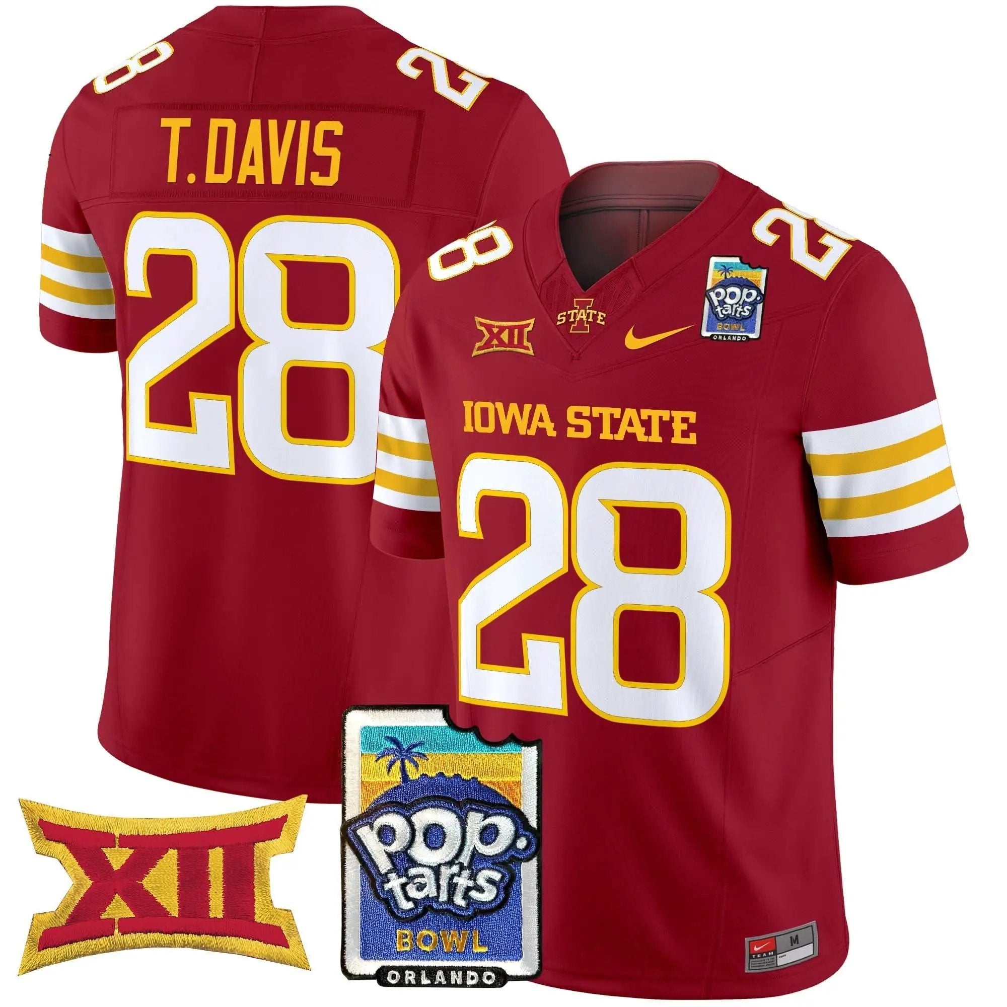 ISC 2025 PopTarts Bowl Patch Vapor Limited Jersey by Iowa State Cyclones