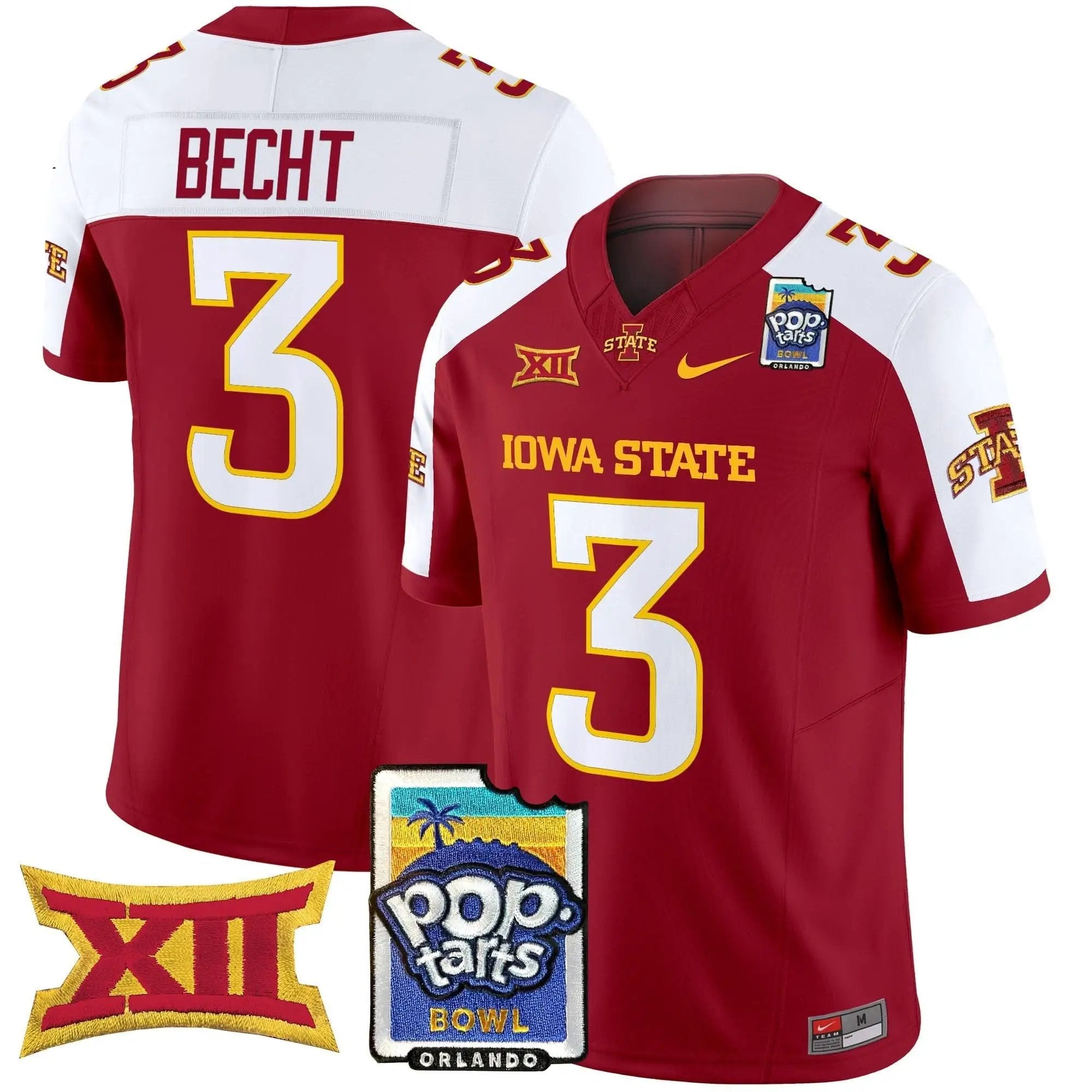 ISC 2025 PopTarts Bowl Patch Vapor Limited Jersey by Iowa State Cyclones