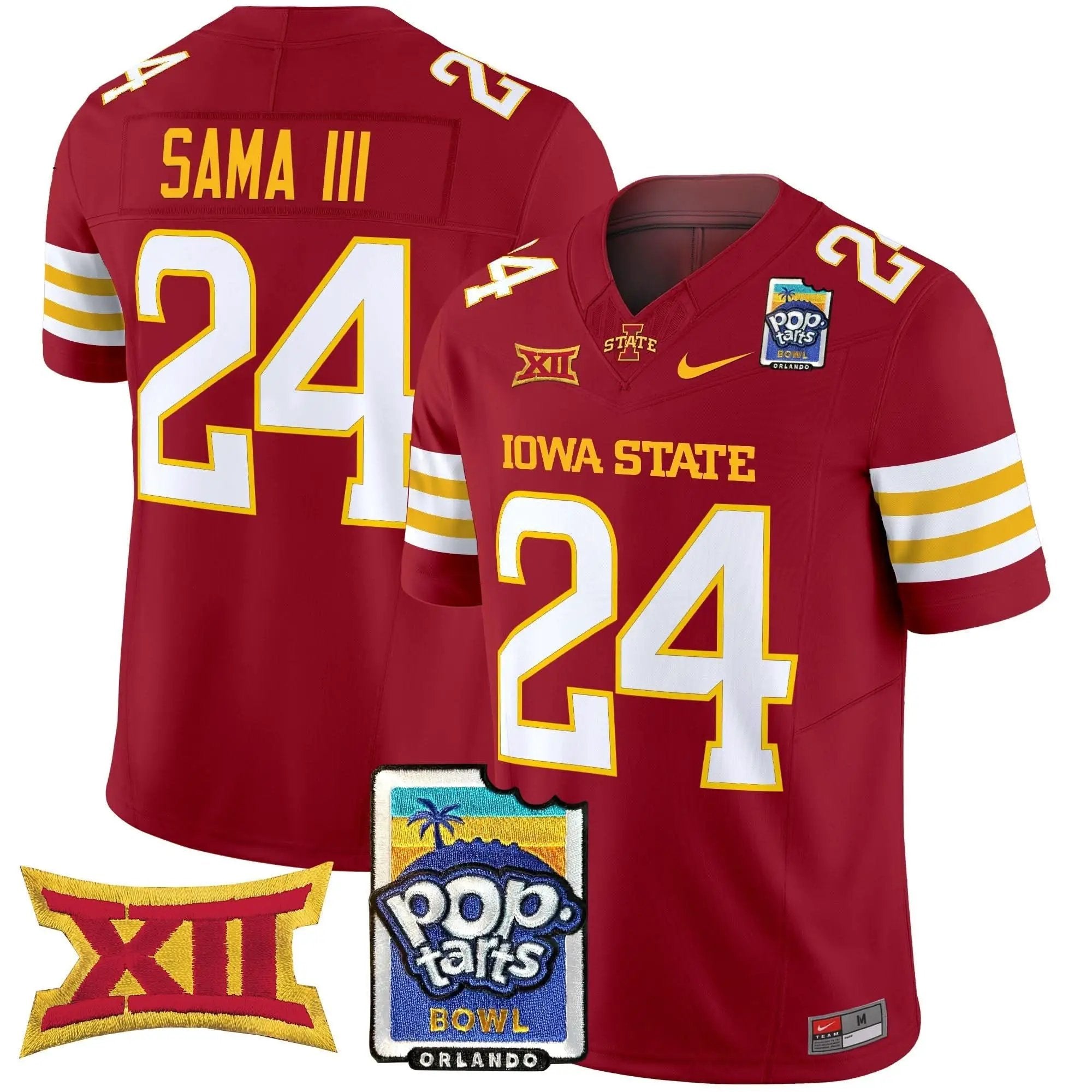 ISC 2025 PopTarts Bowl Patch Vapor Limited Jersey by Iowa State Cyclones