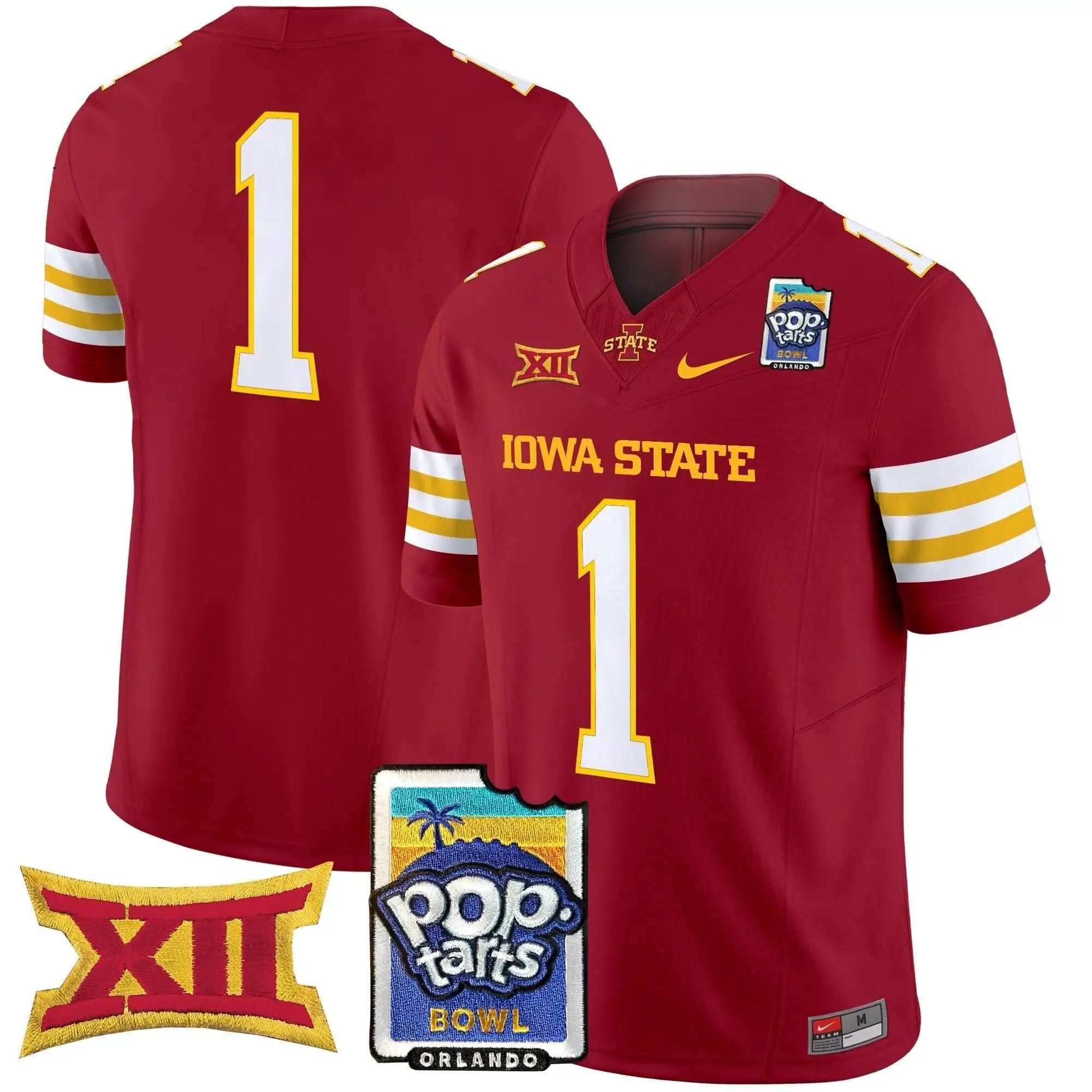 ISC 2025 PopTarts Bowl Patch Vapor Limited Jersey by Iowa State Cyclones