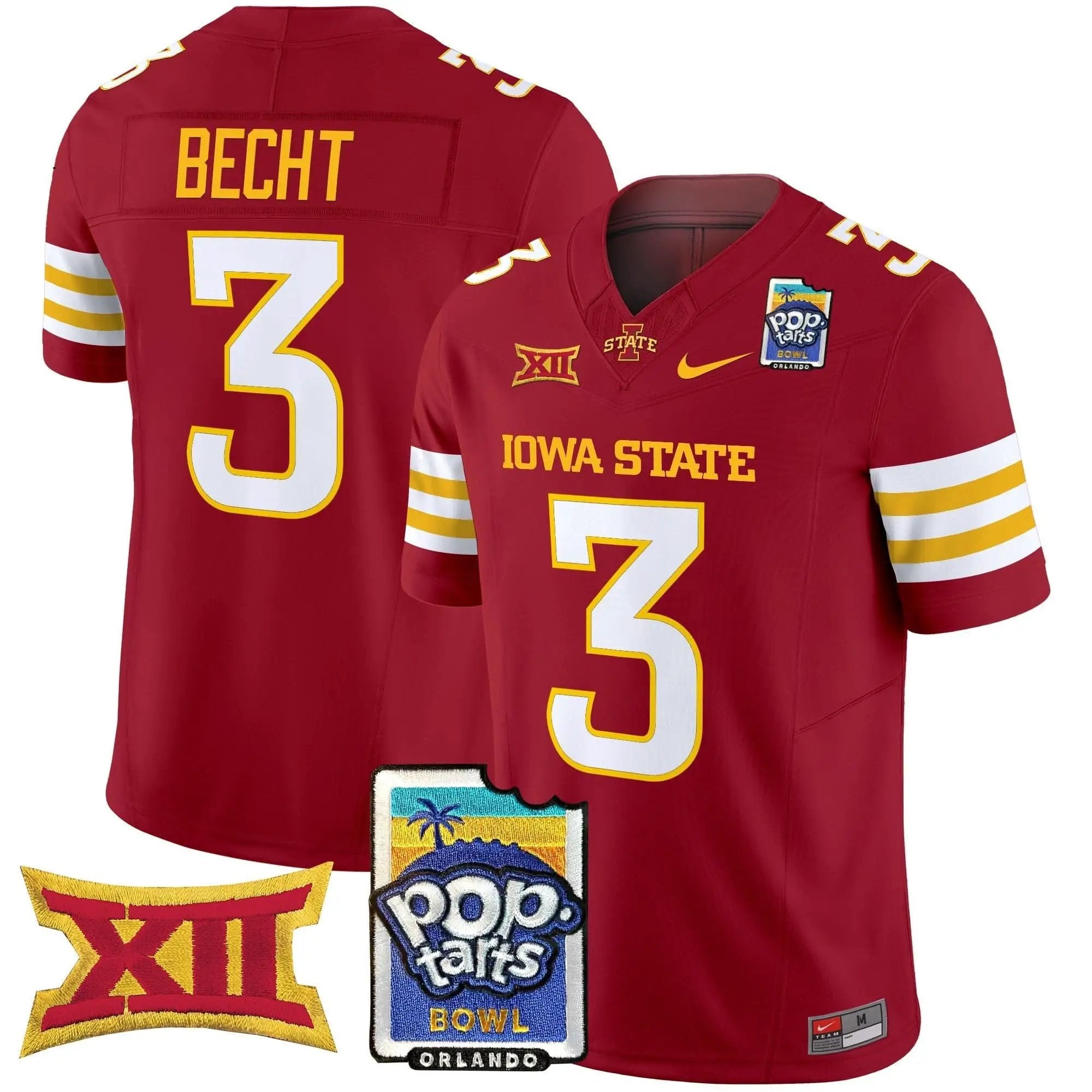 ISC 2025 PopTarts Bowl Patch Vapor Limited Jersey by Iowa State Cyclones