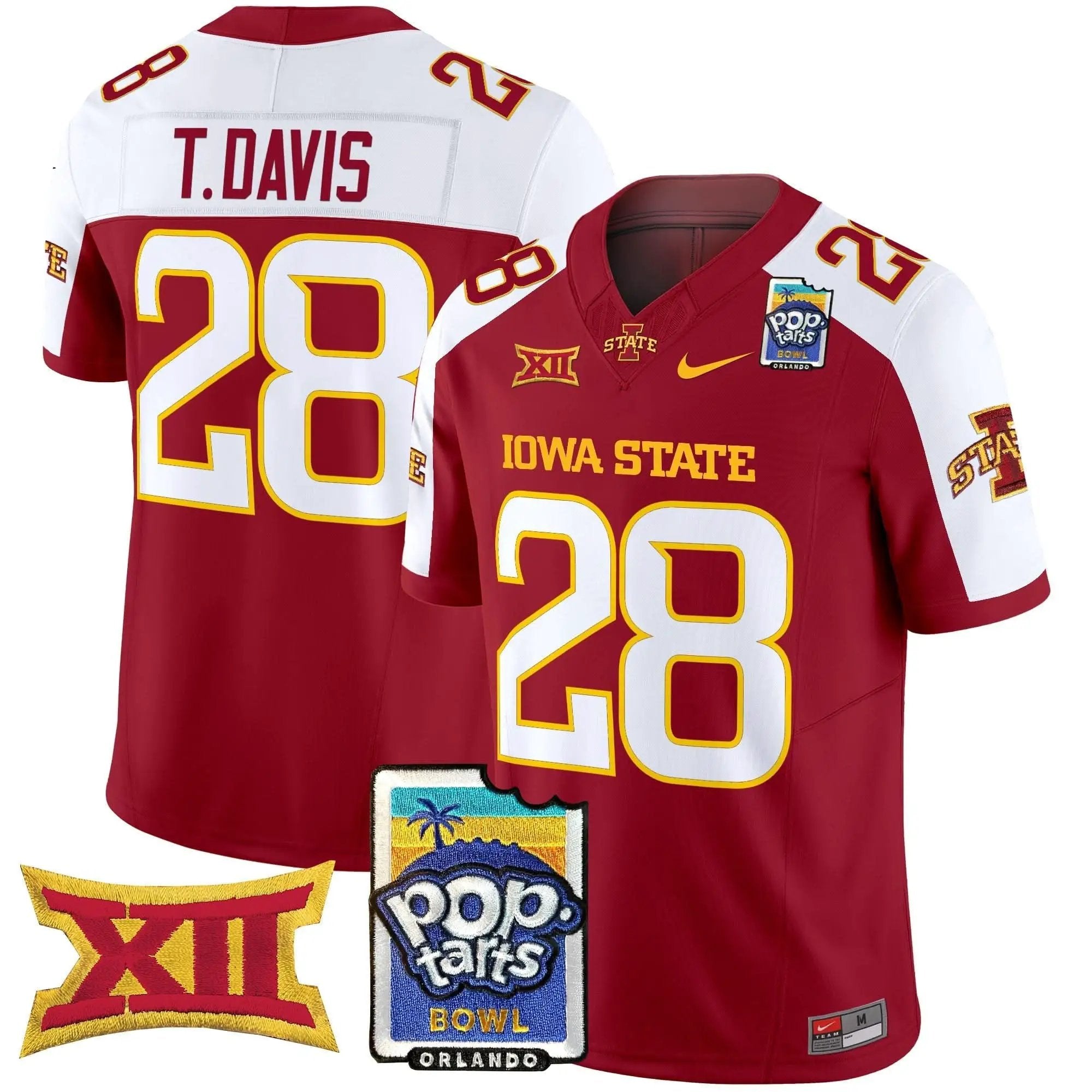 ISC 2025 PopTarts Bowl Patch Vapor Limited Jersey by Iowa State Cyclones