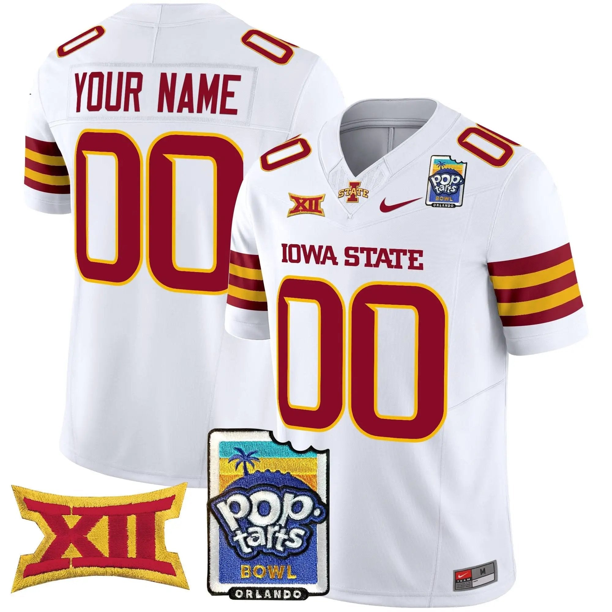 ISC 2025 PopTarts Bowl Patch Vapor Limited Custom Jersey by Iowa State Cyclones