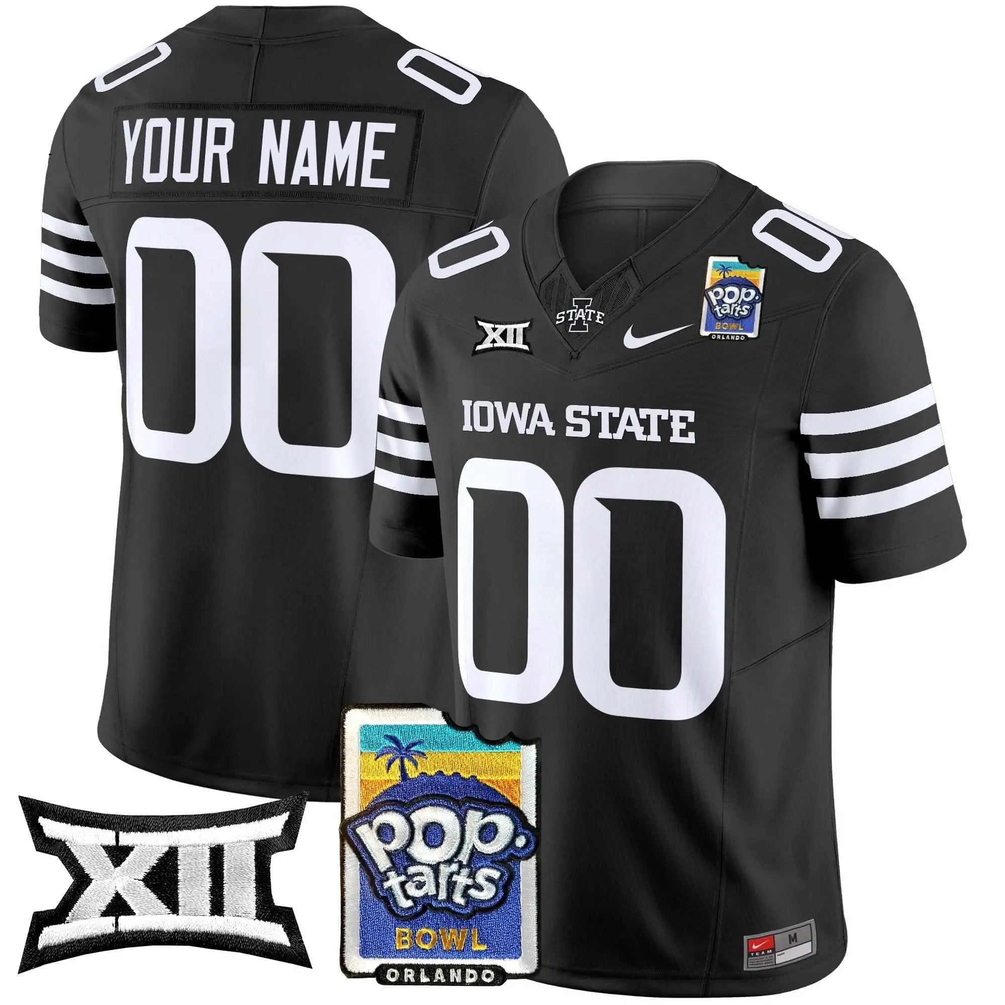 ISC 2025 PopTarts Bowl Patch Vapor Limited Custom Jersey by Iowa State Cyclones