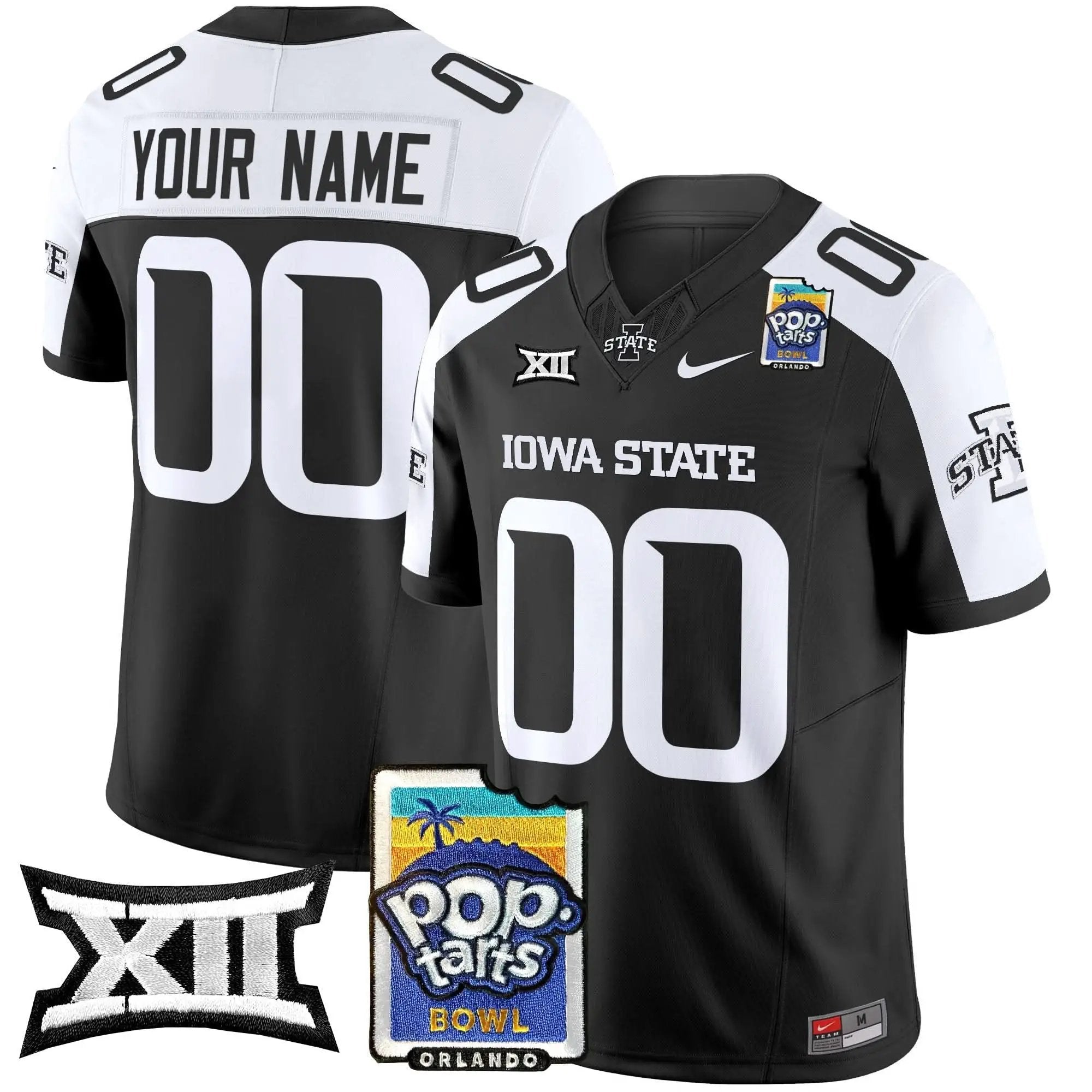 ISC 2025 PopTarts Bowl Patch Vapor Limited Custom Jersey by Iowa State Cyclones
