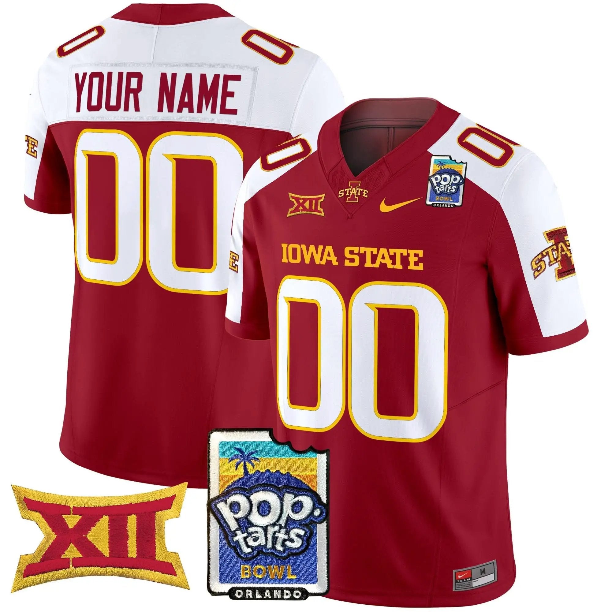 ISC 2025 PopTarts Bowl Patch Vapor Limited Custom Jersey by Iowa State Cyclones