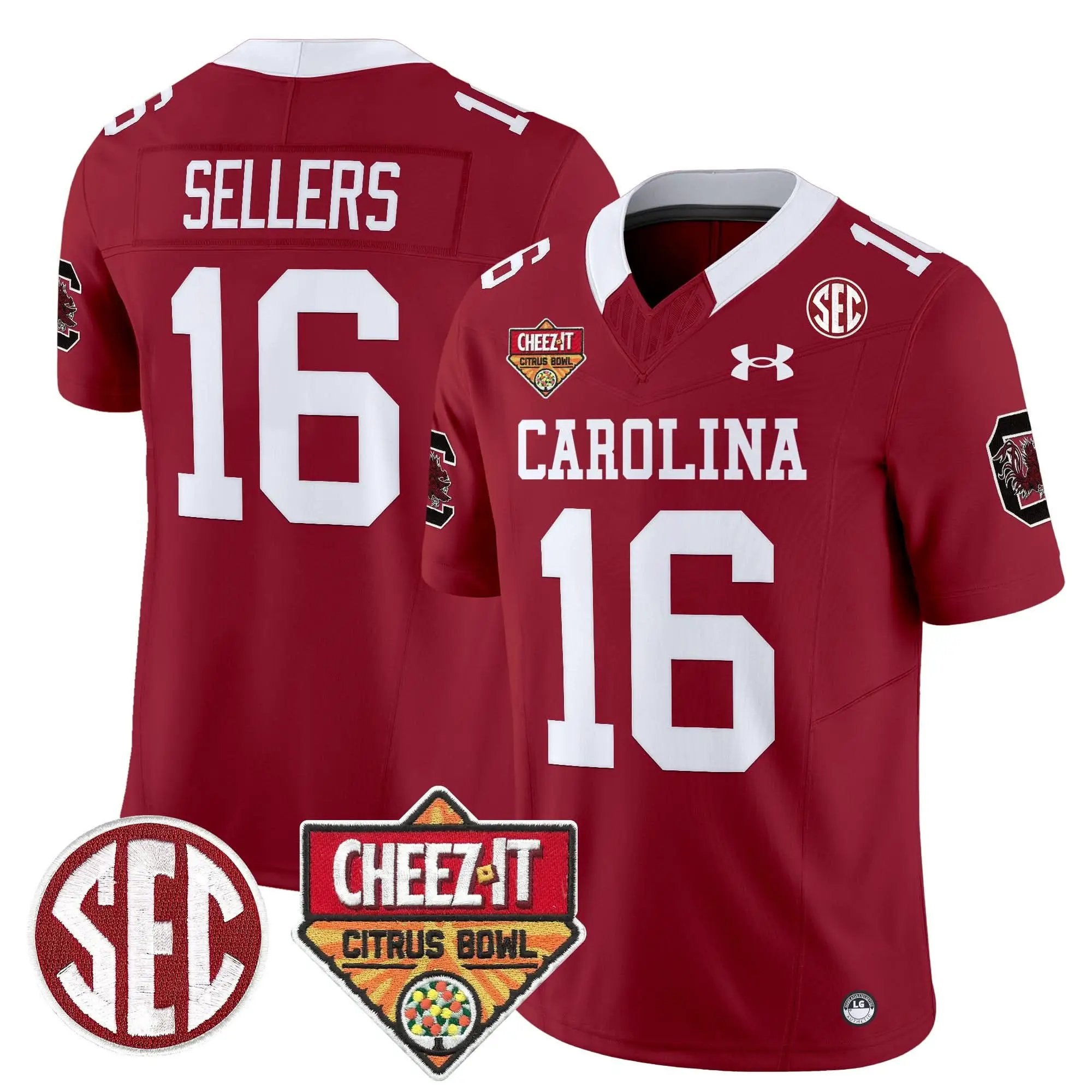 SCG 1980 Throwback Cheez-It Citrus Bowl Patch Vapor Limited Jersey by South Carolina Gamecocks