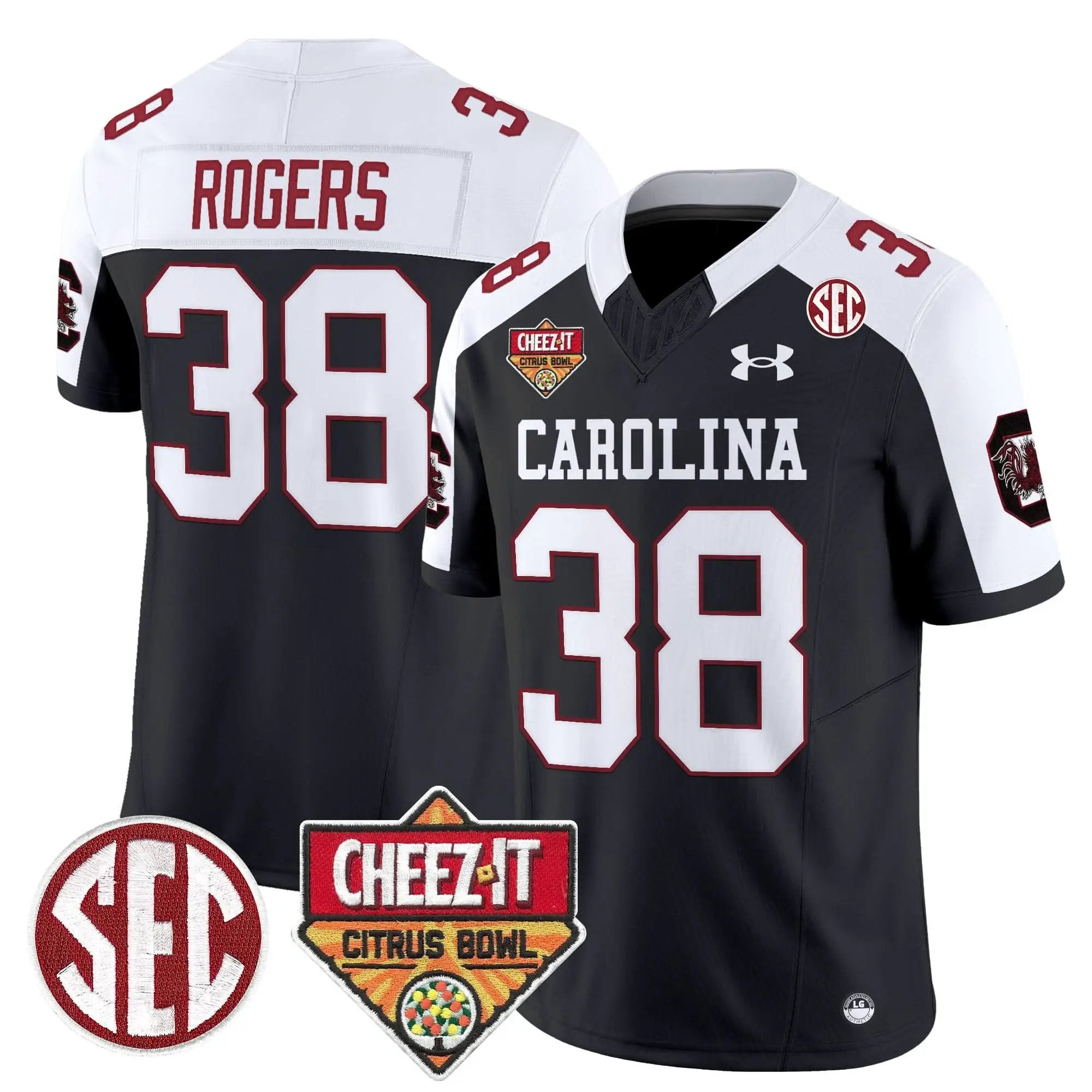 SCG 1980 Throwback Cheez-It Citrus Bowl Patch Vapor Limited Jersey by South Carolina Gamecocks