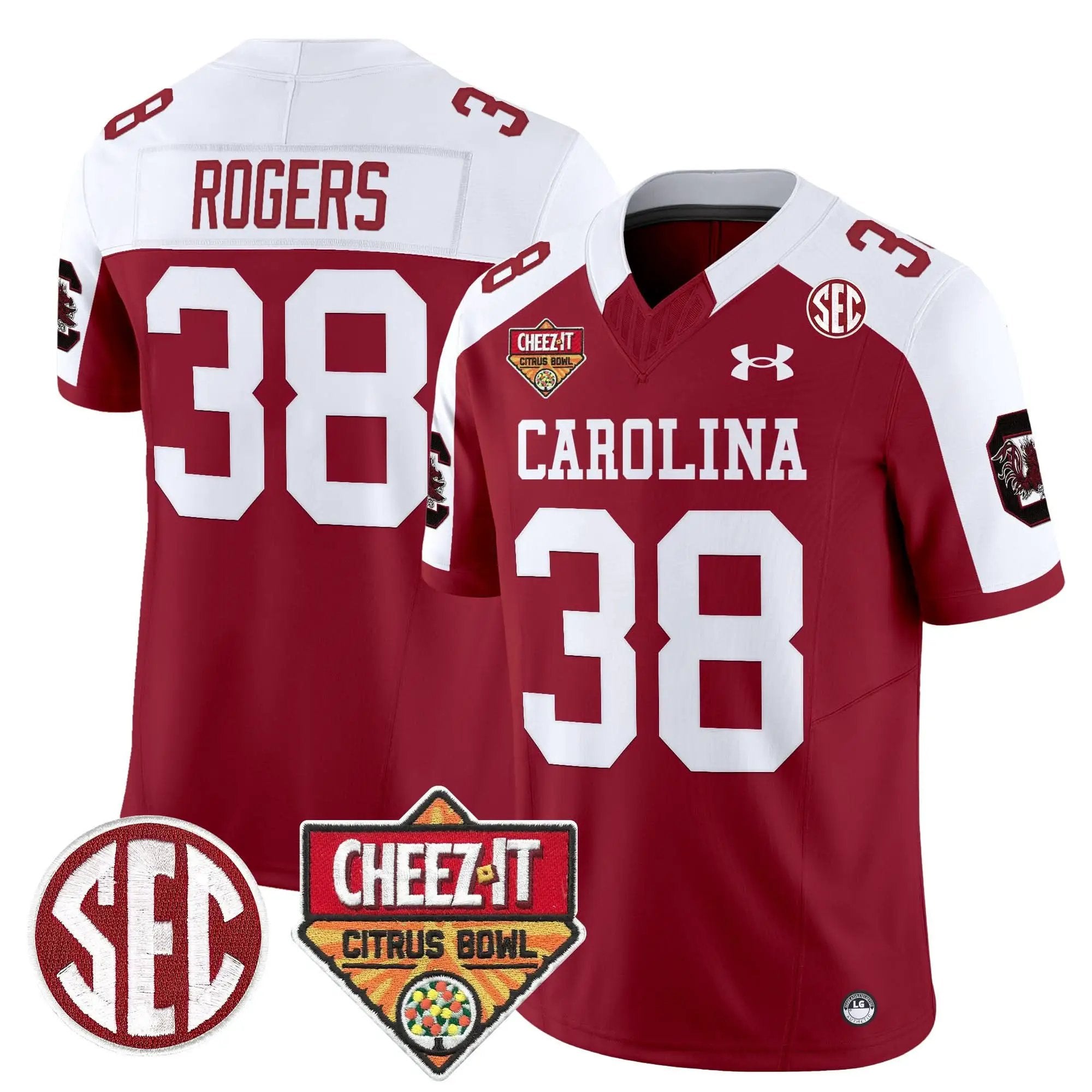 SCG 1980 Throwback Cheez-It Citrus Bowl Patch Vapor Limited Jersey by South Carolina Gamecocks