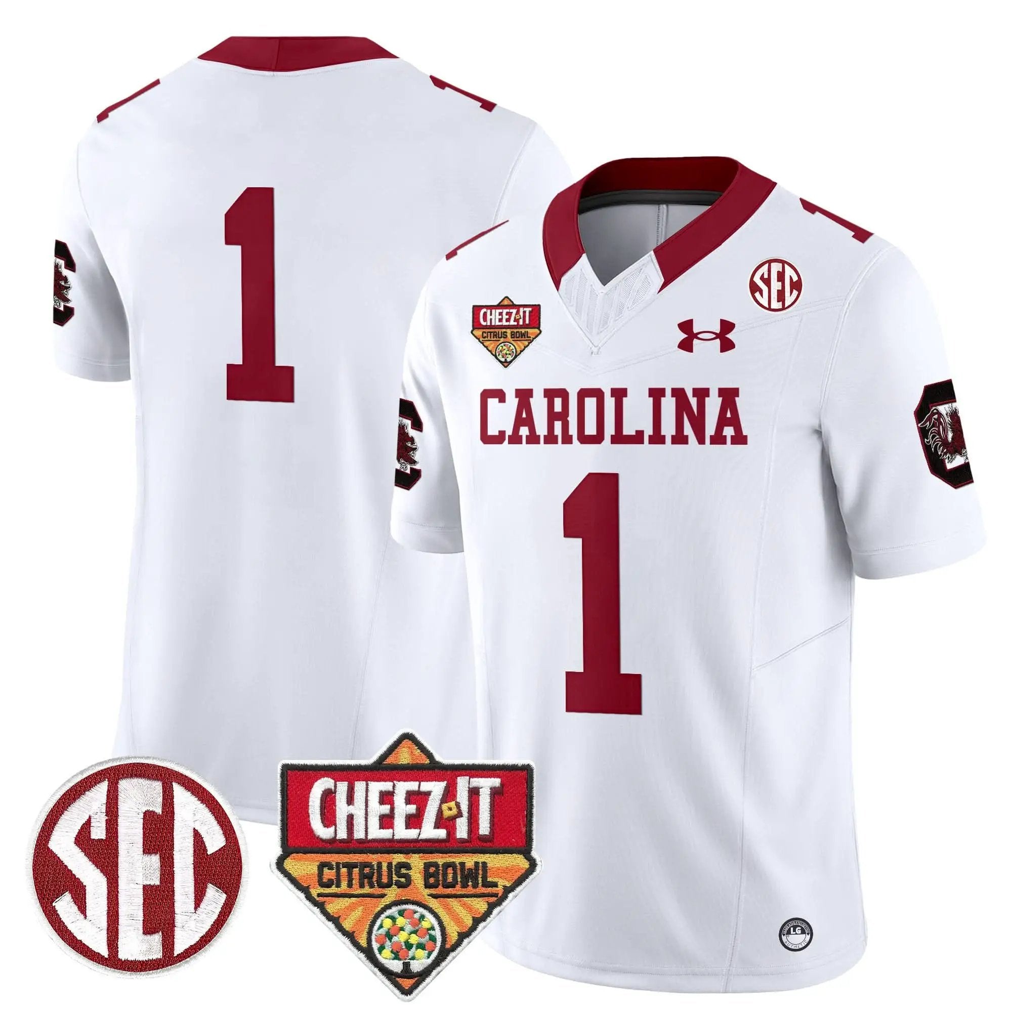 SCG 1980 Throwback Cheez-It Citrus Bowl Patch Vapor Limited Jersey by South Carolina Gamecocks