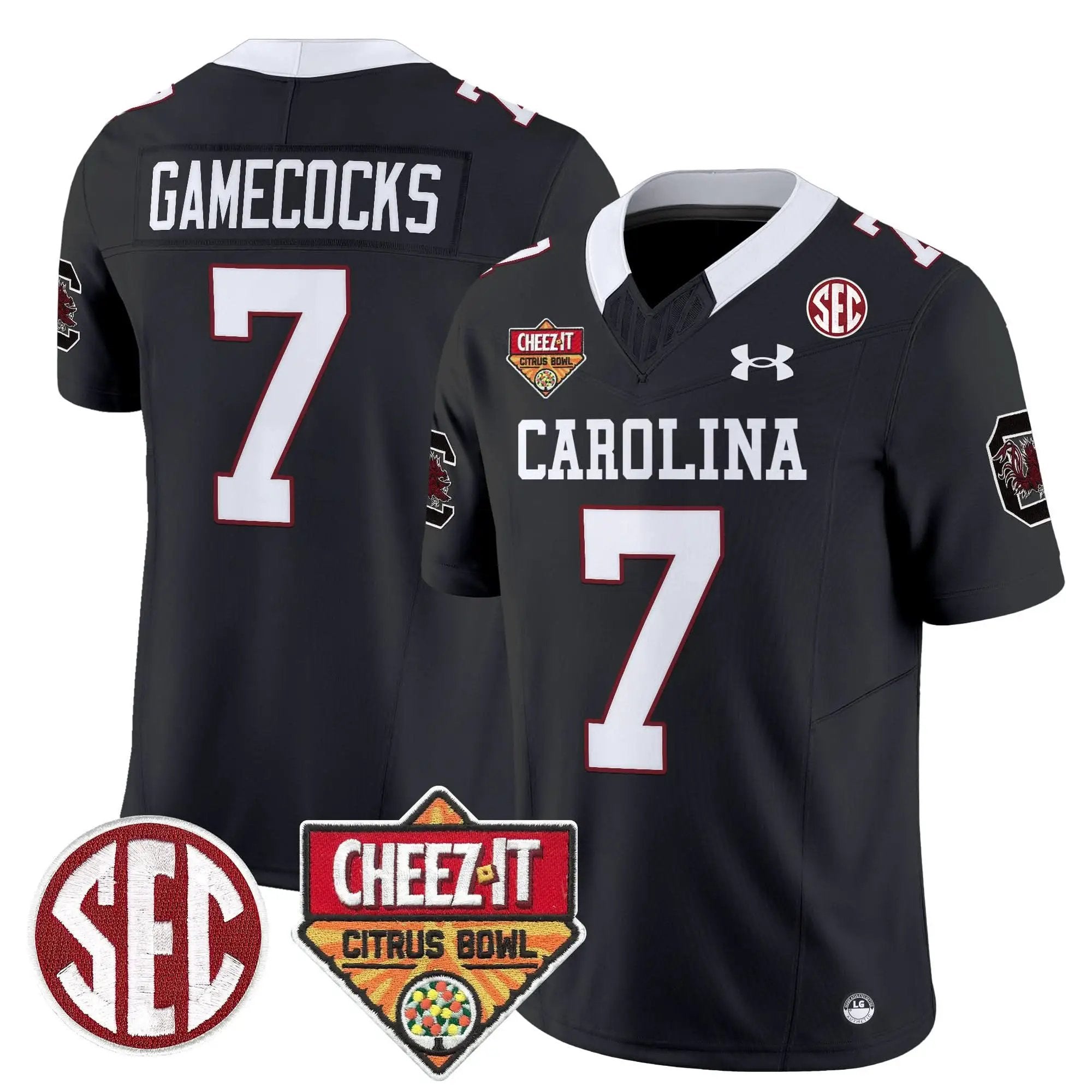 SCG 1980 Throwback Cheez-It Citrus Bowl Patch Vapor Limited Jersey by South Carolina Gamecocks