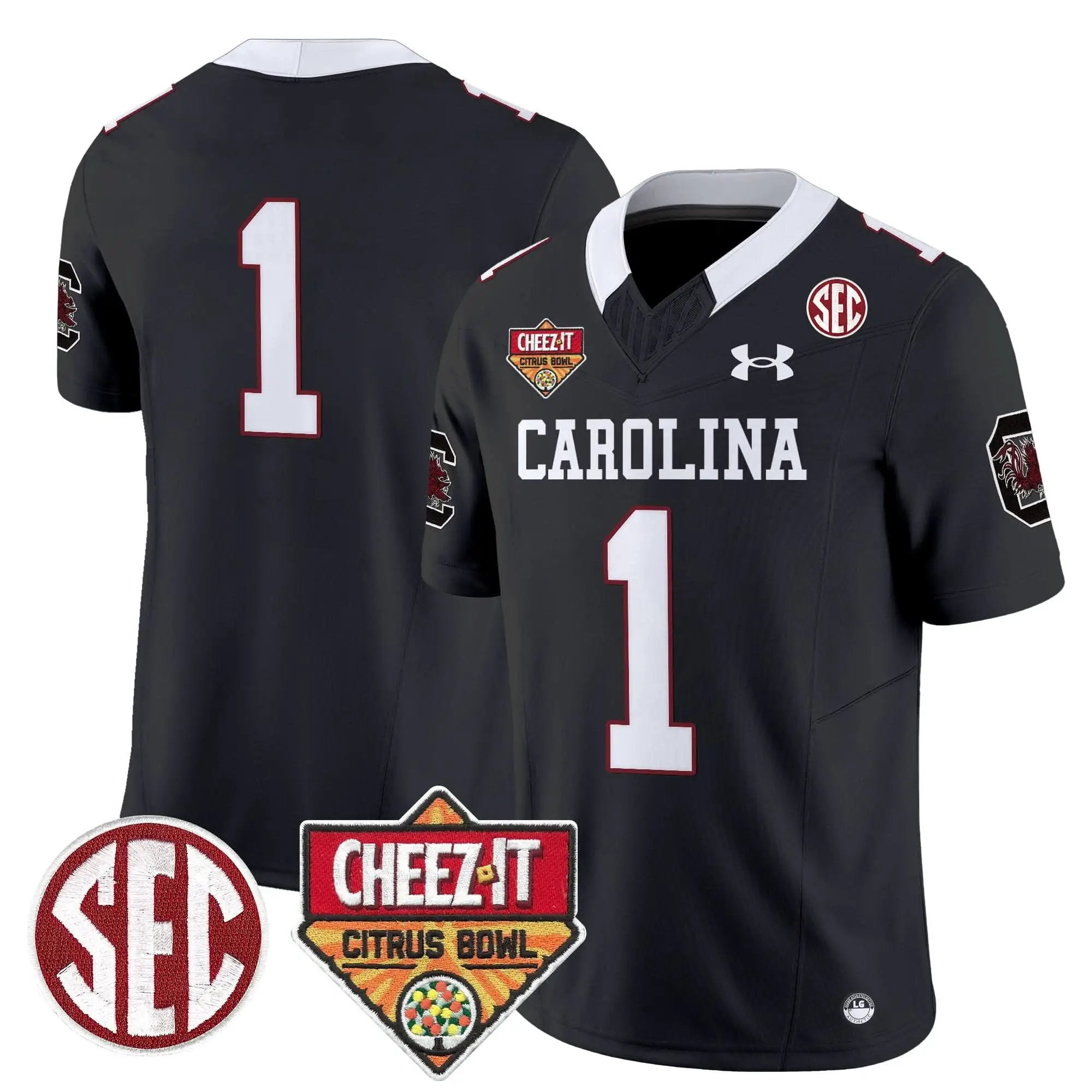 SCG 1980 Throwback Cheez-It Citrus Bowl Patch Vapor Limited Jersey by South Carolina Gamecocks