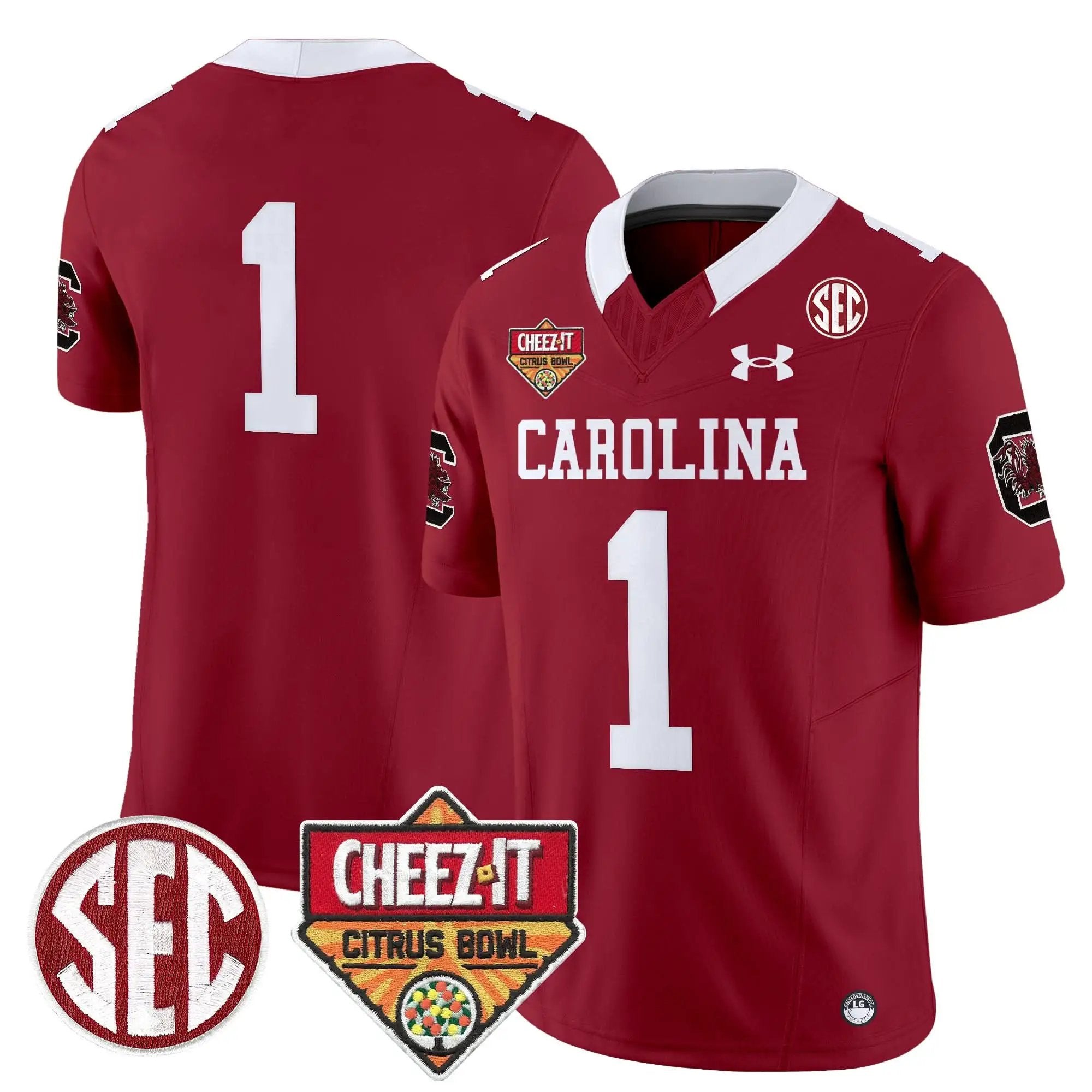 SCG 1980 Throwback Cheez-It Citrus Bowl Patch Vapor Limited Jersey by South Carolina Gamecocks