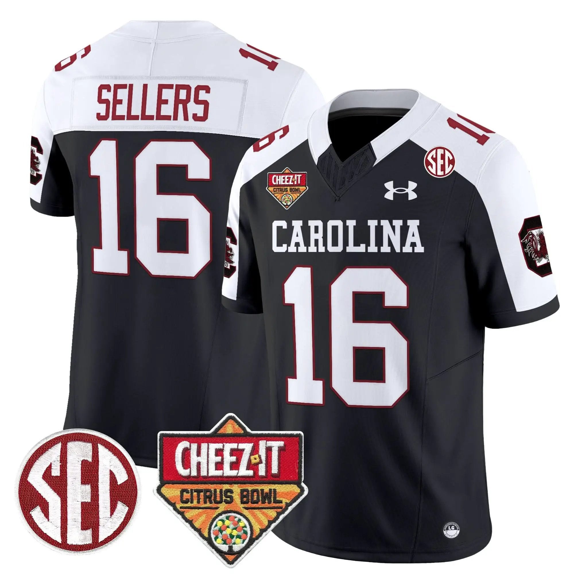 SCG 1980 Throwback Cheez-It Citrus Bowl Patch Vapor Limited Jersey by South Carolina Gamecocks
