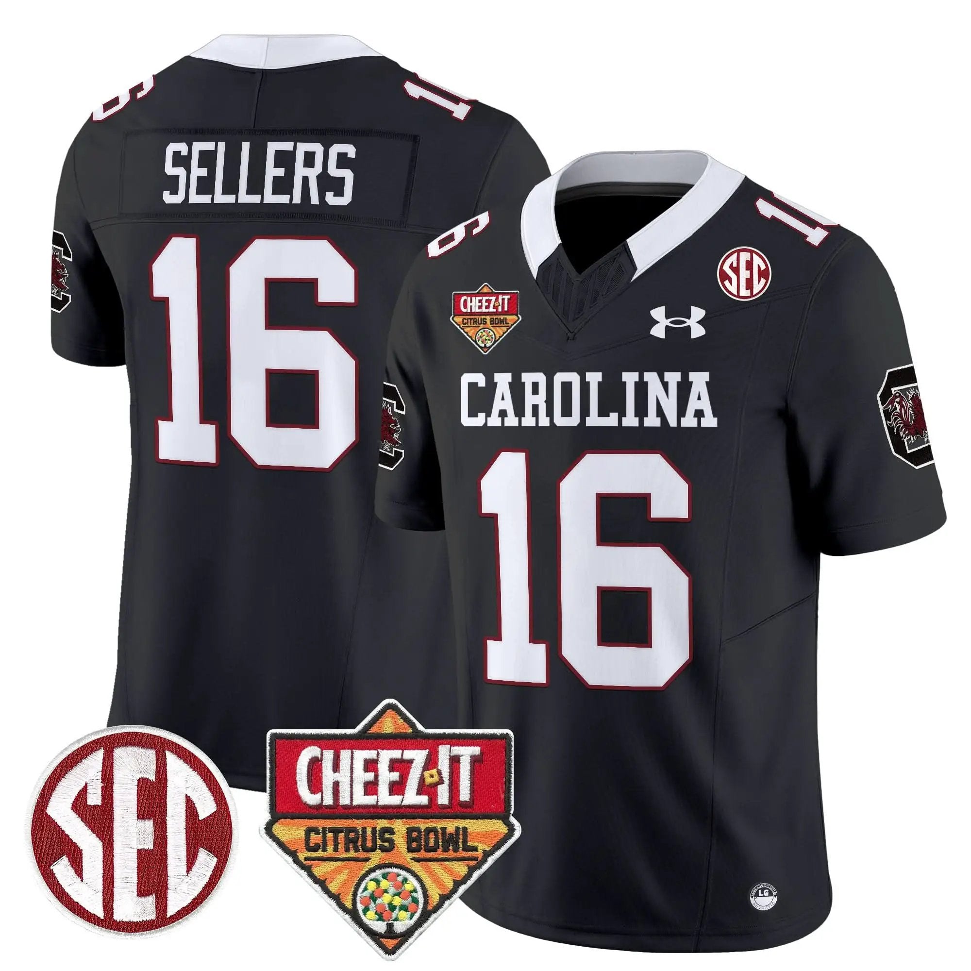 SCG 1980 Throwback Cheez-It Citrus Bowl Patch Vapor Limited Jersey by South Carolina Gamecocks