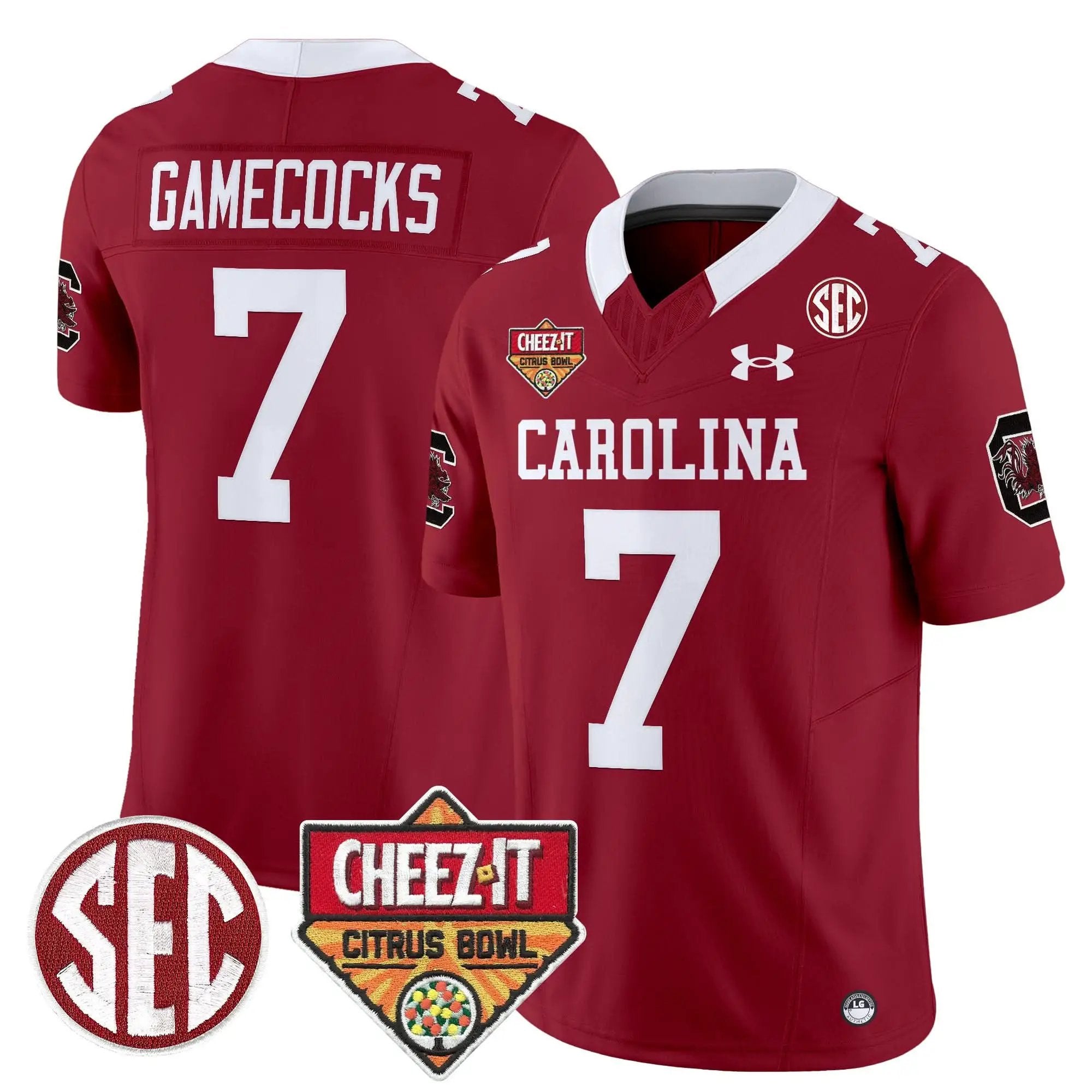 SCG 1980 Throwback Cheez-It Citrus Bowl Patch Vapor Limited Jersey by South Carolina Gamecocks