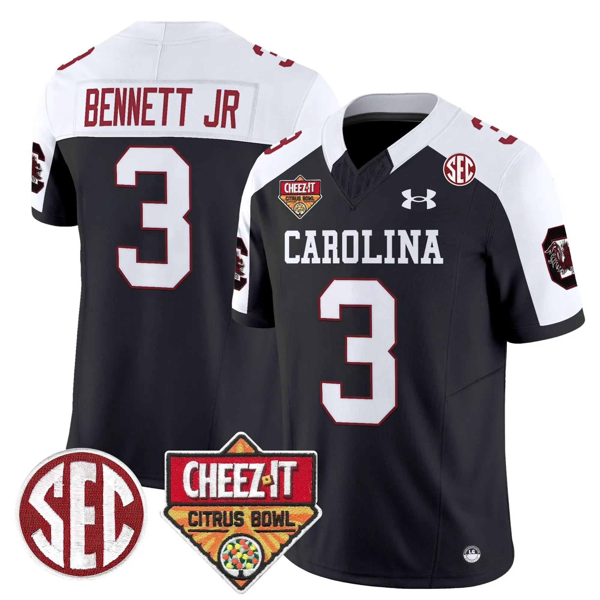 SCG 1980 Throwback Cheez-It Citrus Bowl Patch Vapor Limited Jersey by South Carolina Gamecocks