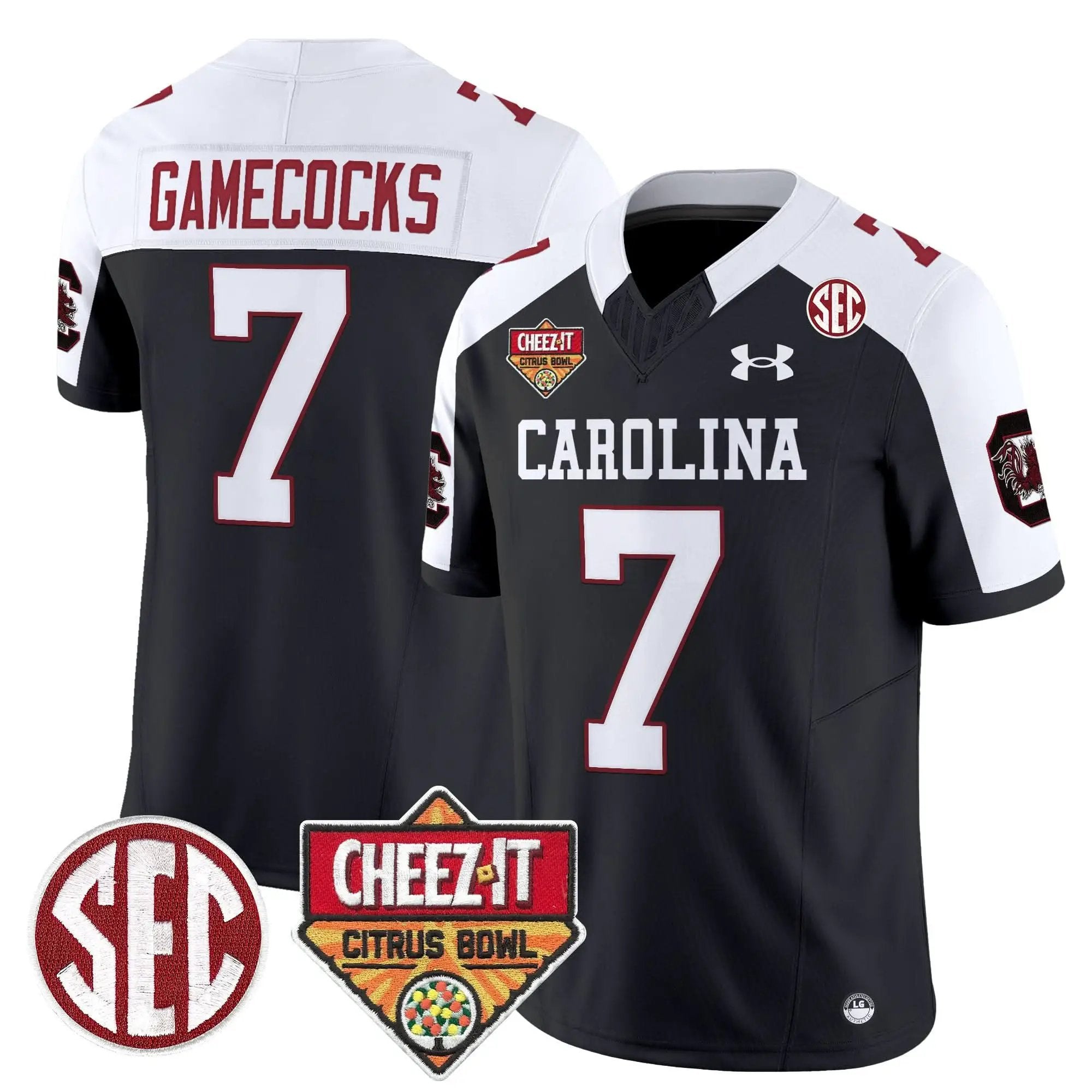 SCG 1980 Throwback Cheez-It Citrus Bowl Patch Vapor Limited Jersey by South Carolina Gamecocks