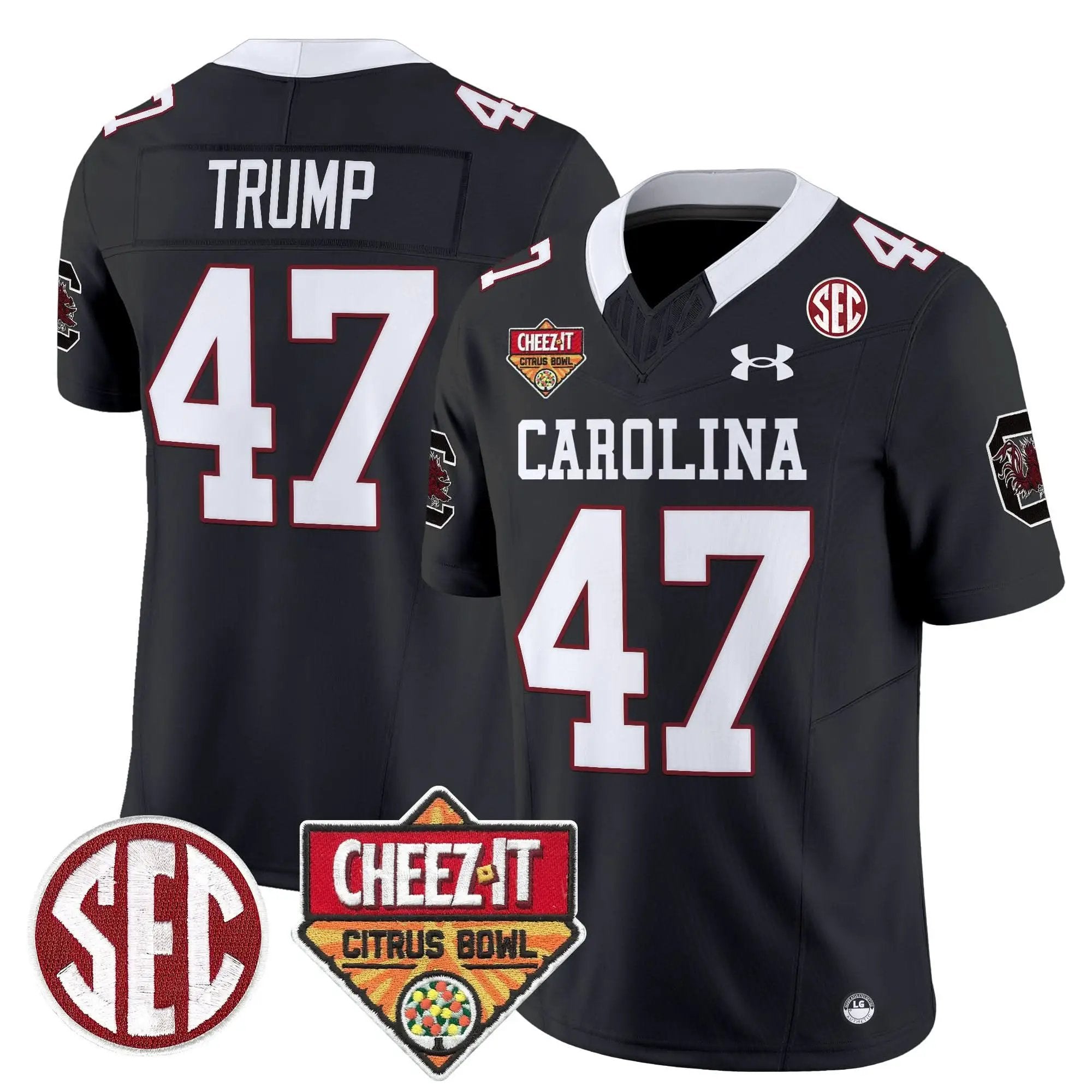 SCG 1980 Throwback Cheez-It Citrus Bowl Patch Vapor Limited Jersey by South Carolina Gamecocks