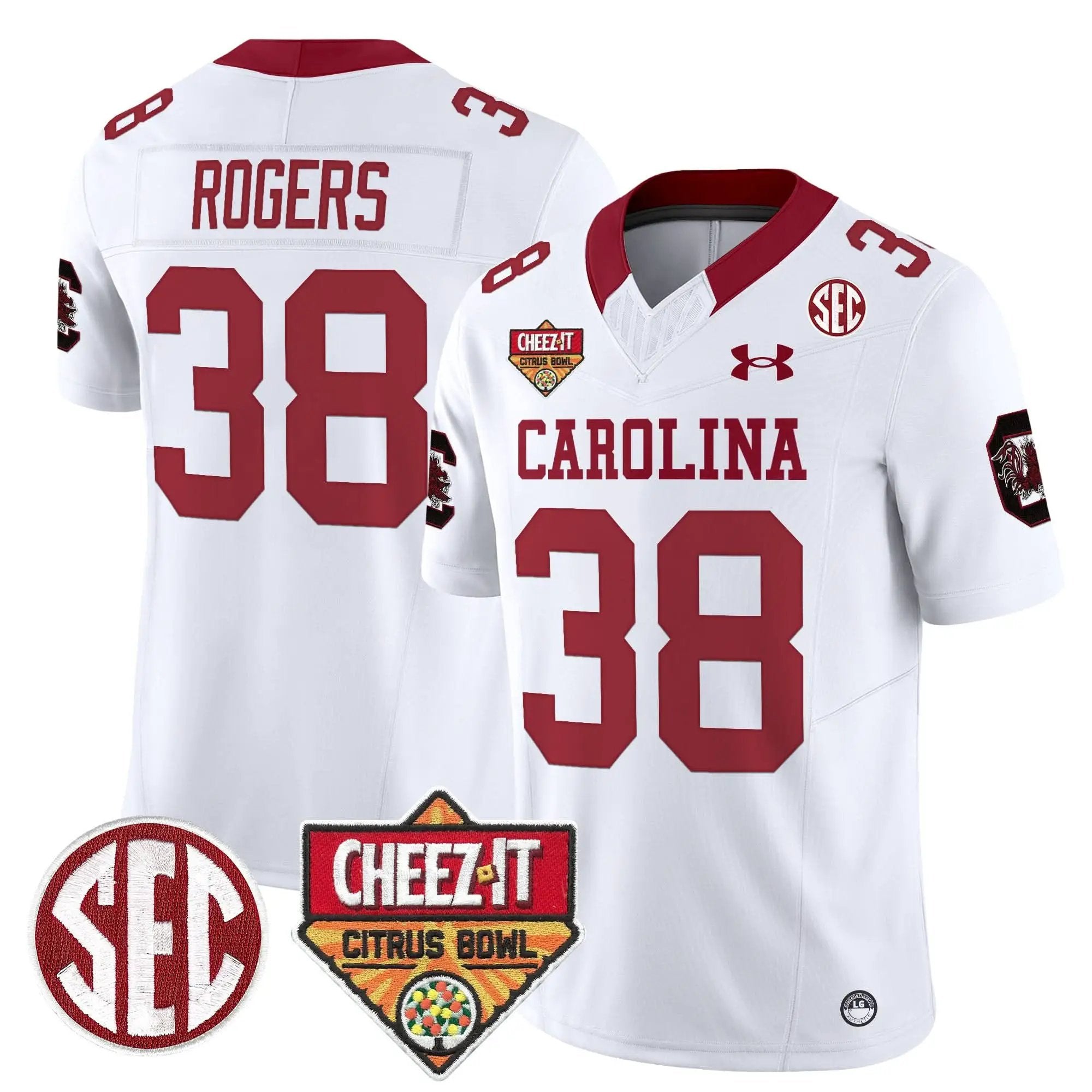 SCG 1980 Throwback Cheez-It Citrus Bowl Patch Vapor Limited Jersey by South Carolina Gamecocks