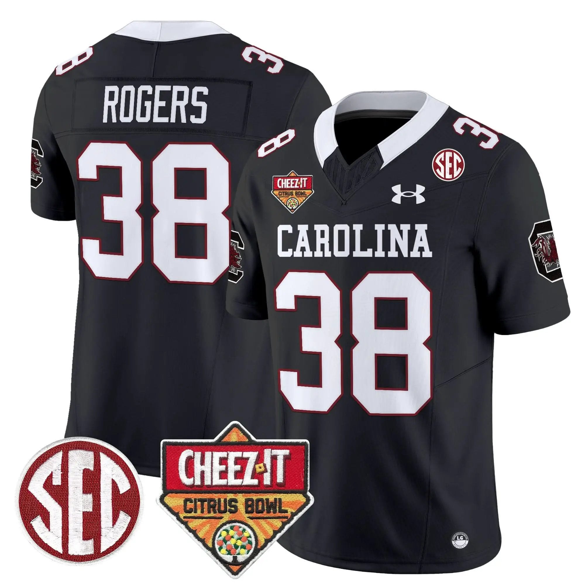 SCG 1980 Throwback Cheez-It Citrus Bowl Patch Vapor Limited Jersey by South Carolina Gamecocks