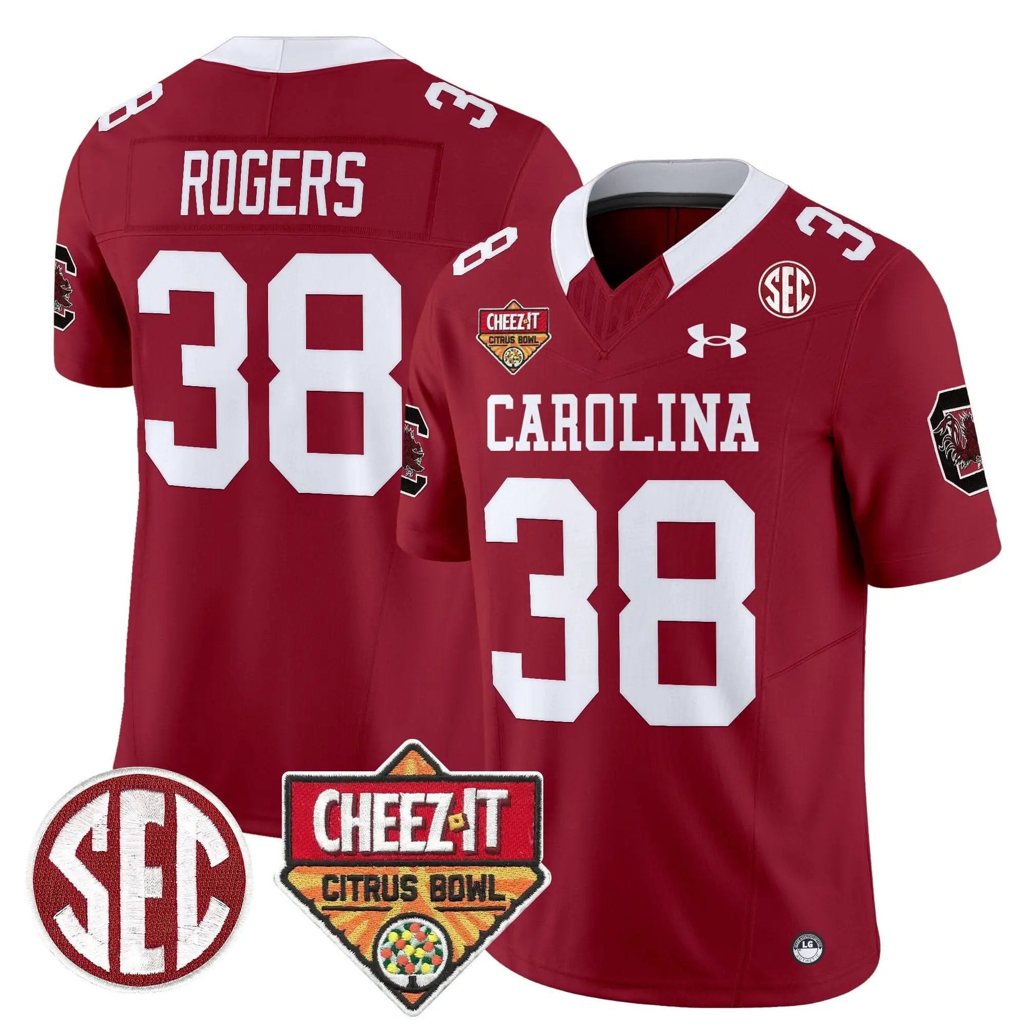 SCG 1980 Throwback Cheez-It Citrus Bowl Patch Vapor Limited Jersey by South Carolina Gamecocks