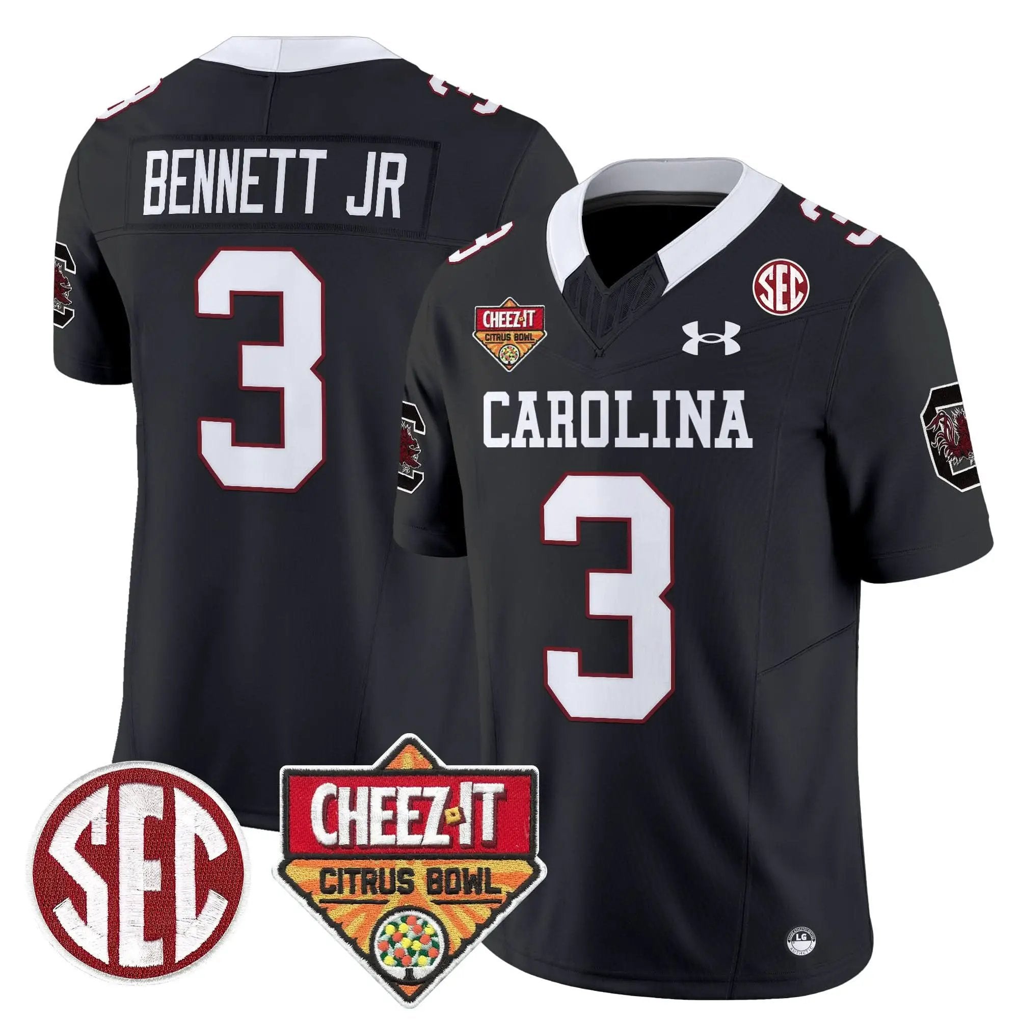 SCG 1980 Throwback Cheez-It Citrus Bowl Patch Vapor Limited Jersey by South Carolina Gamecocks