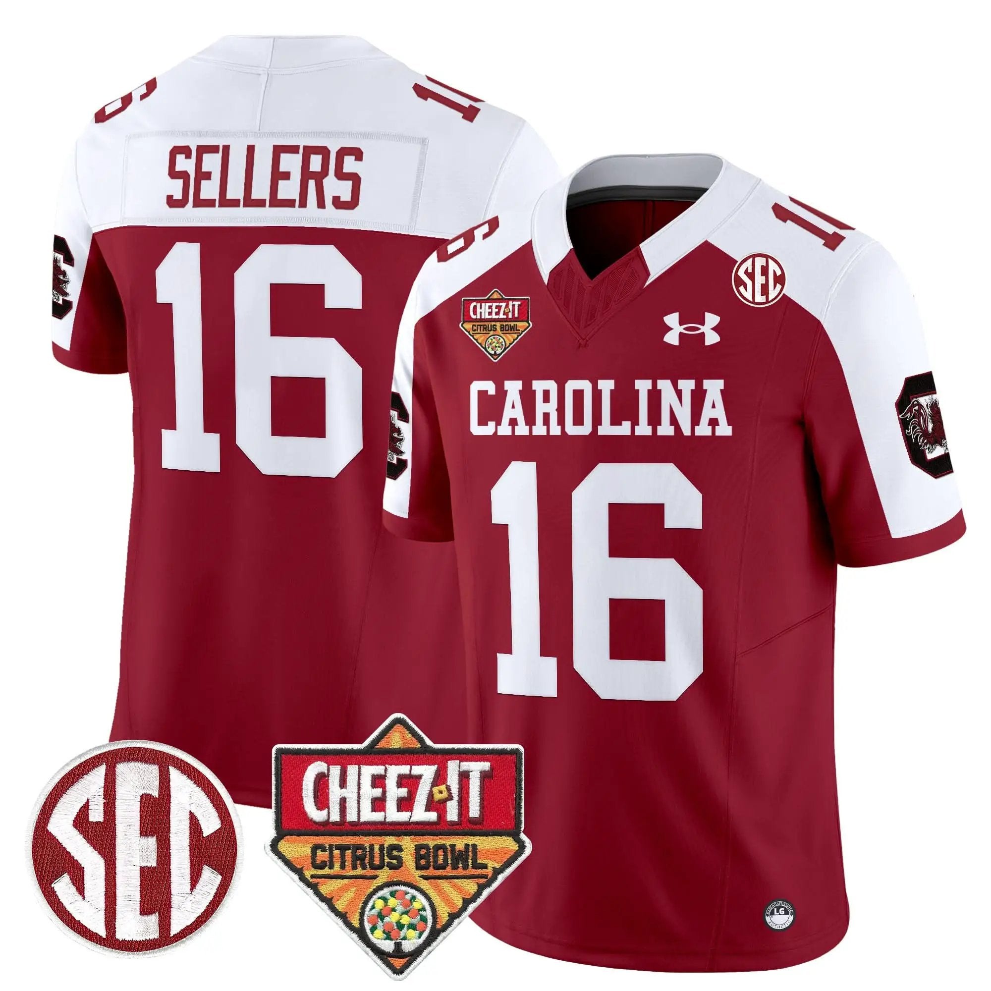 SCG 1980 Throwback Cheez-It Citrus Bowl Patch Vapor Limited Jersey by South Carolina Gamecocks