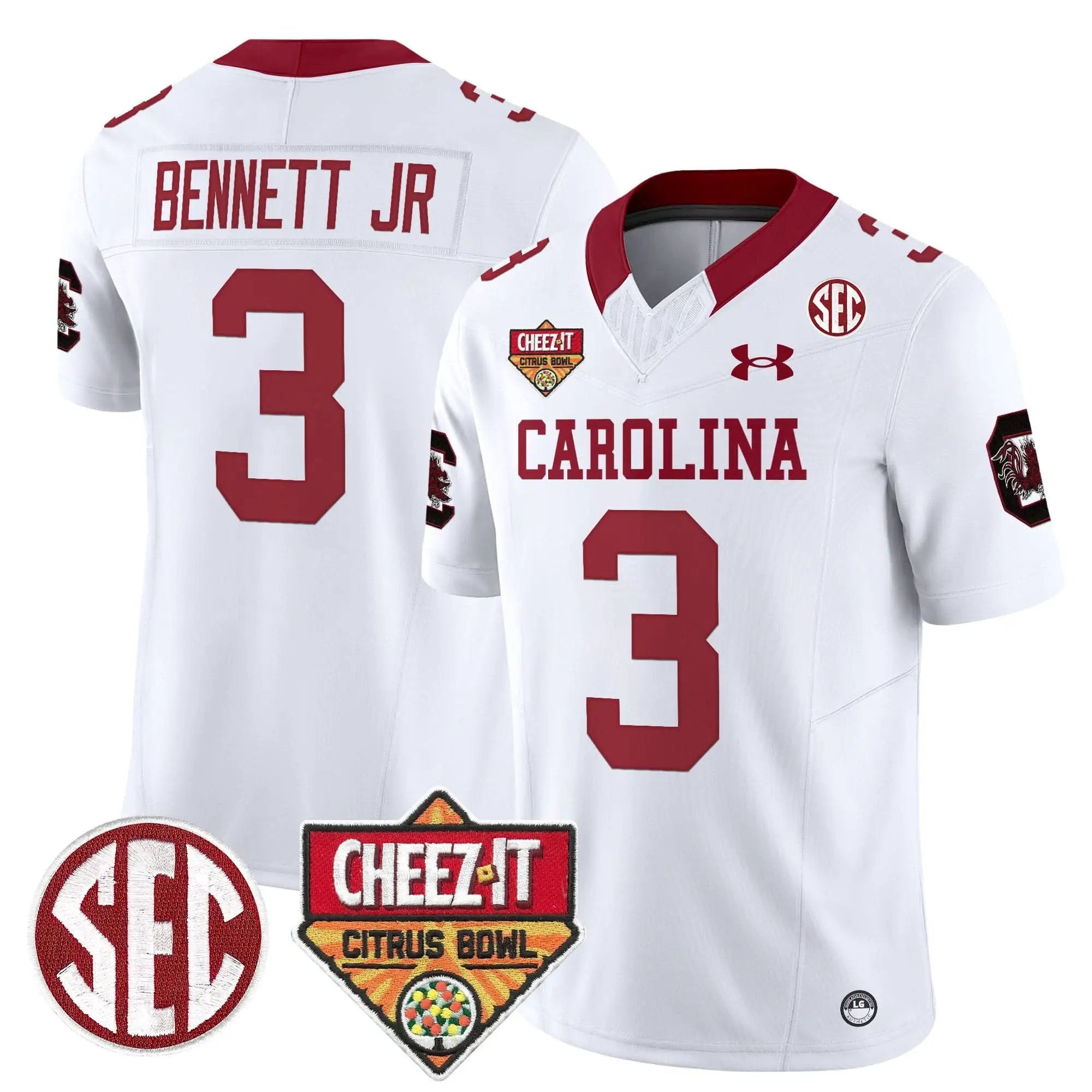 SCG 1980 Throwback Cheez-It Citrus Bowl Patch Vapor Limited Jersey by South Carolina Gamecocks