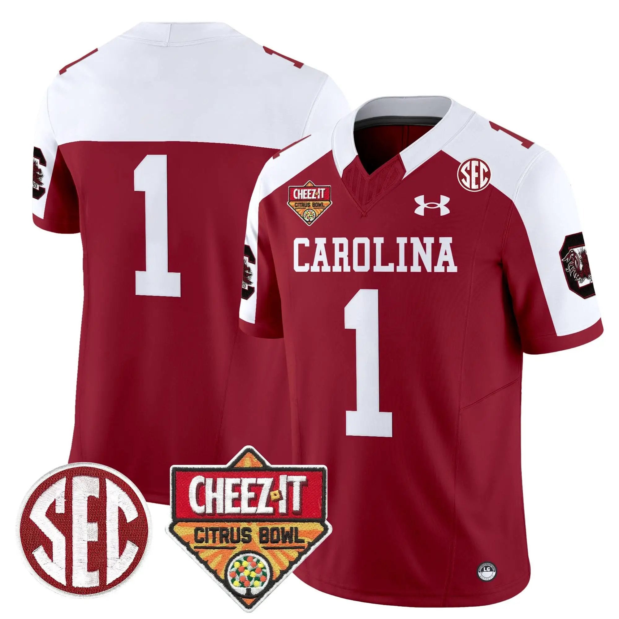 SCG 1980 Throwback Cheez-It Citrus Bowl Patch Vapor Limited Jersey by South Carolina Gamecocks