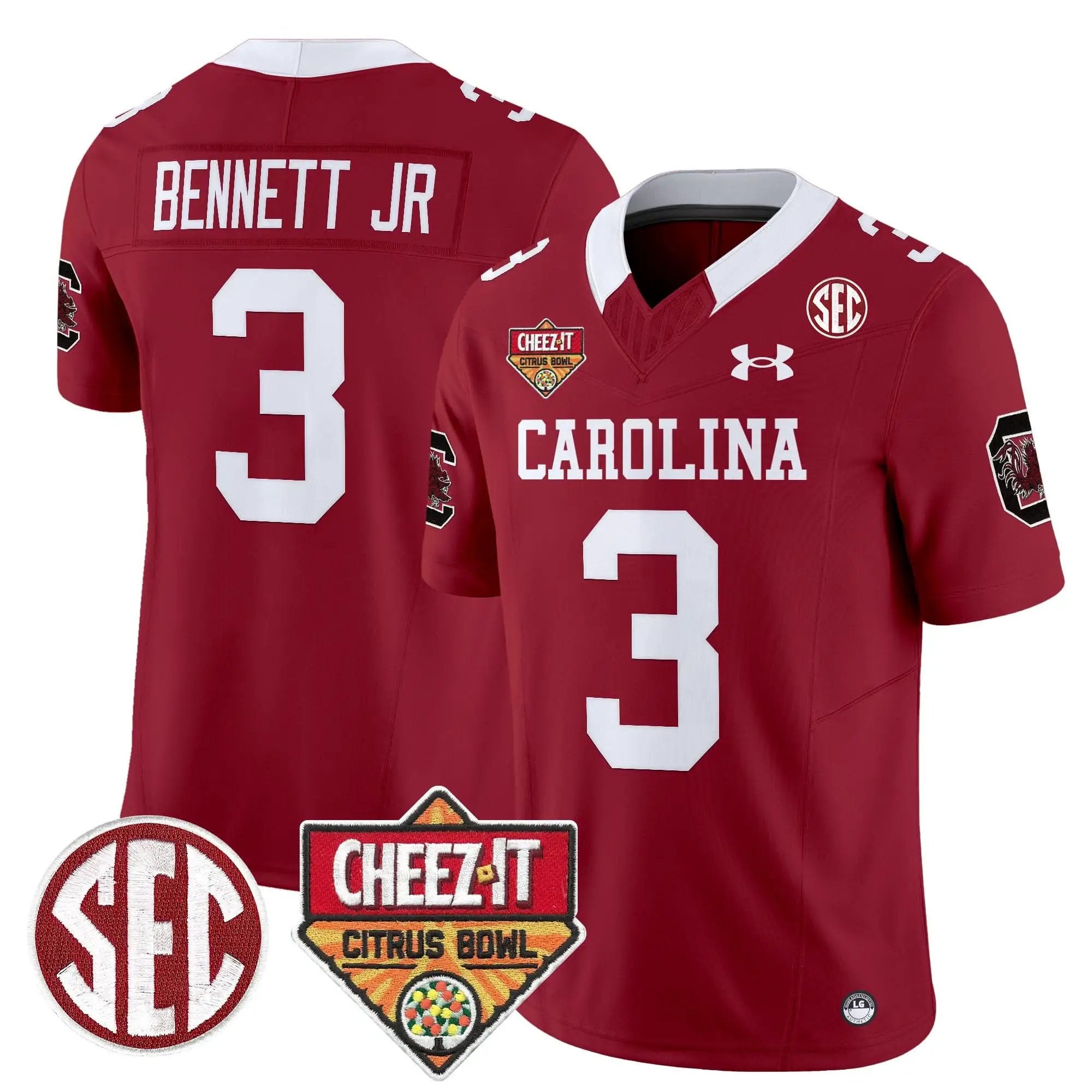 SCG 1980 Throwback Cheez-It Citrus Bowl Patch Vapor Limited Jersey by South Carolina Gamecocks