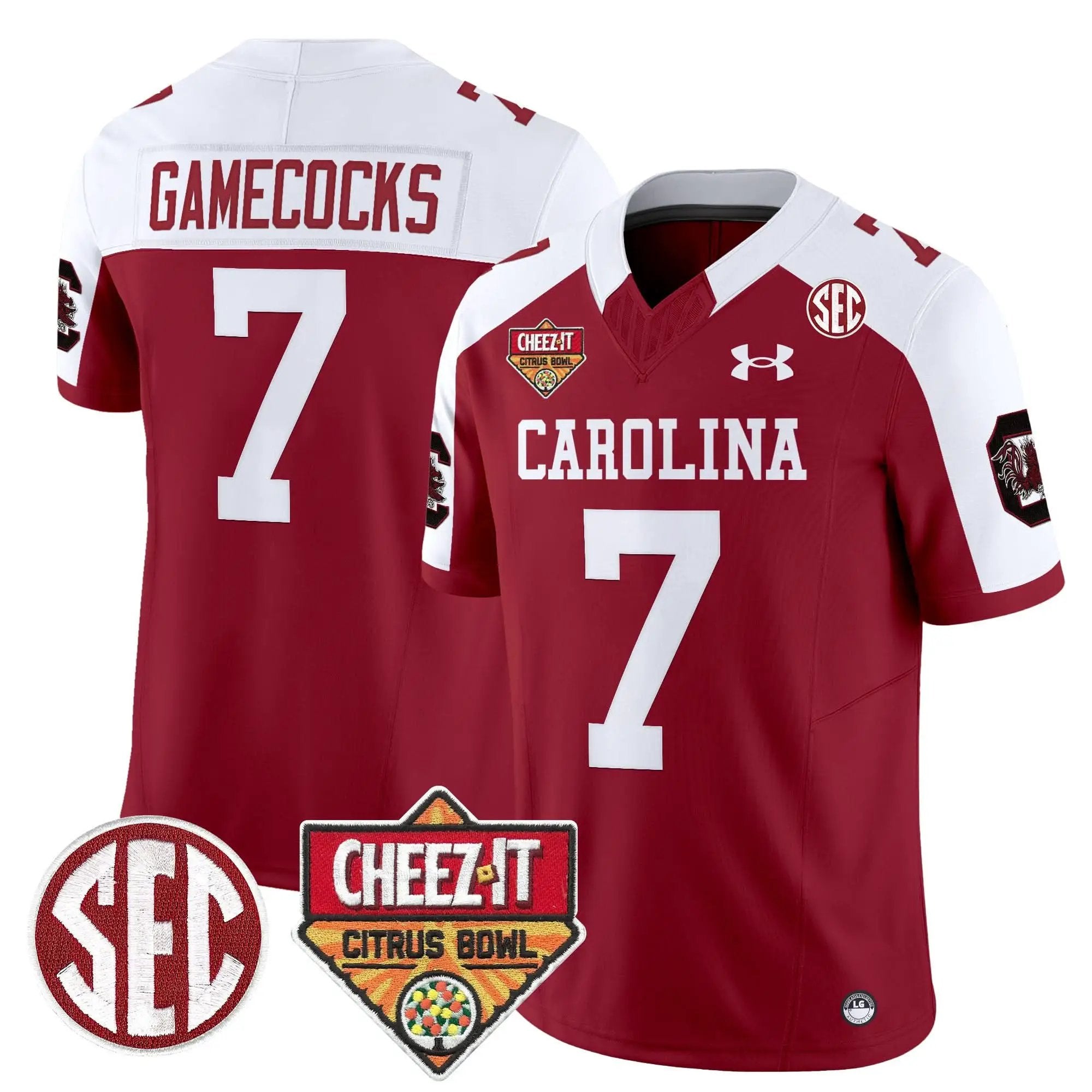 SCG 1980 Throwback Cheez-It Citrus Bowl Patch Vapor Limited Jersey by South Carolina Gamecocks