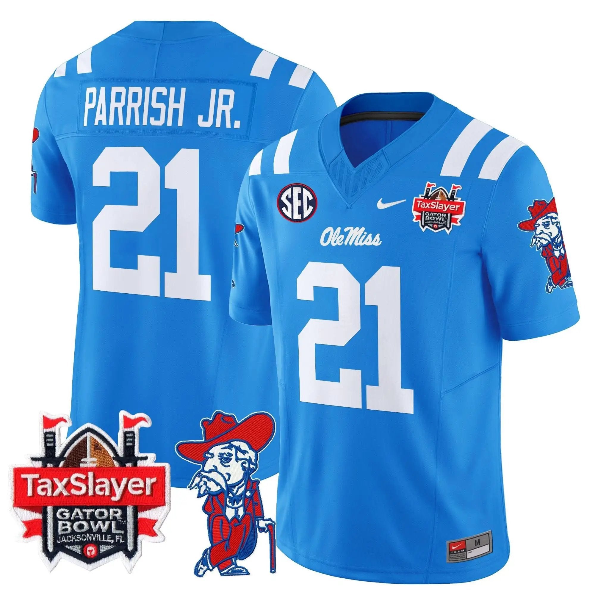 OMB 2025 Gator Bowl Patch Vapor Limited Jersey by Ole Miss Rebels